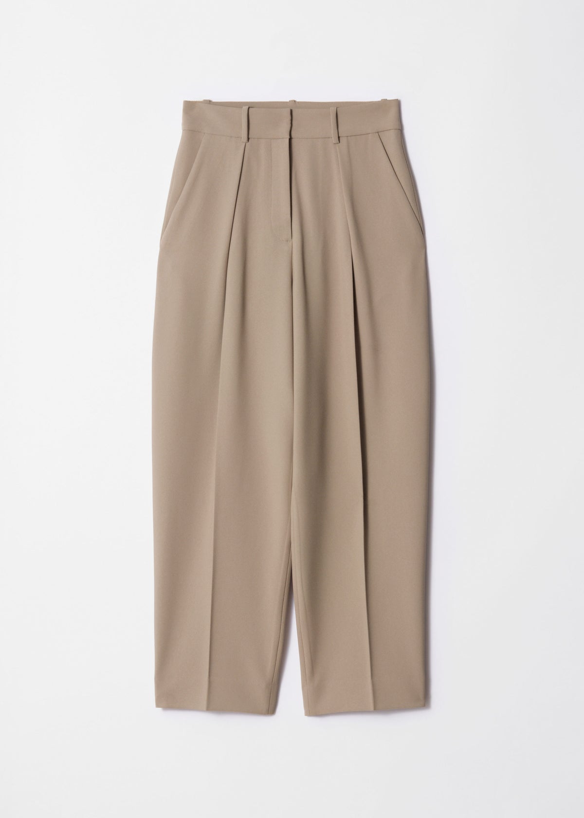 & Other Stories - Tailored Tapered Trouser - Beige -