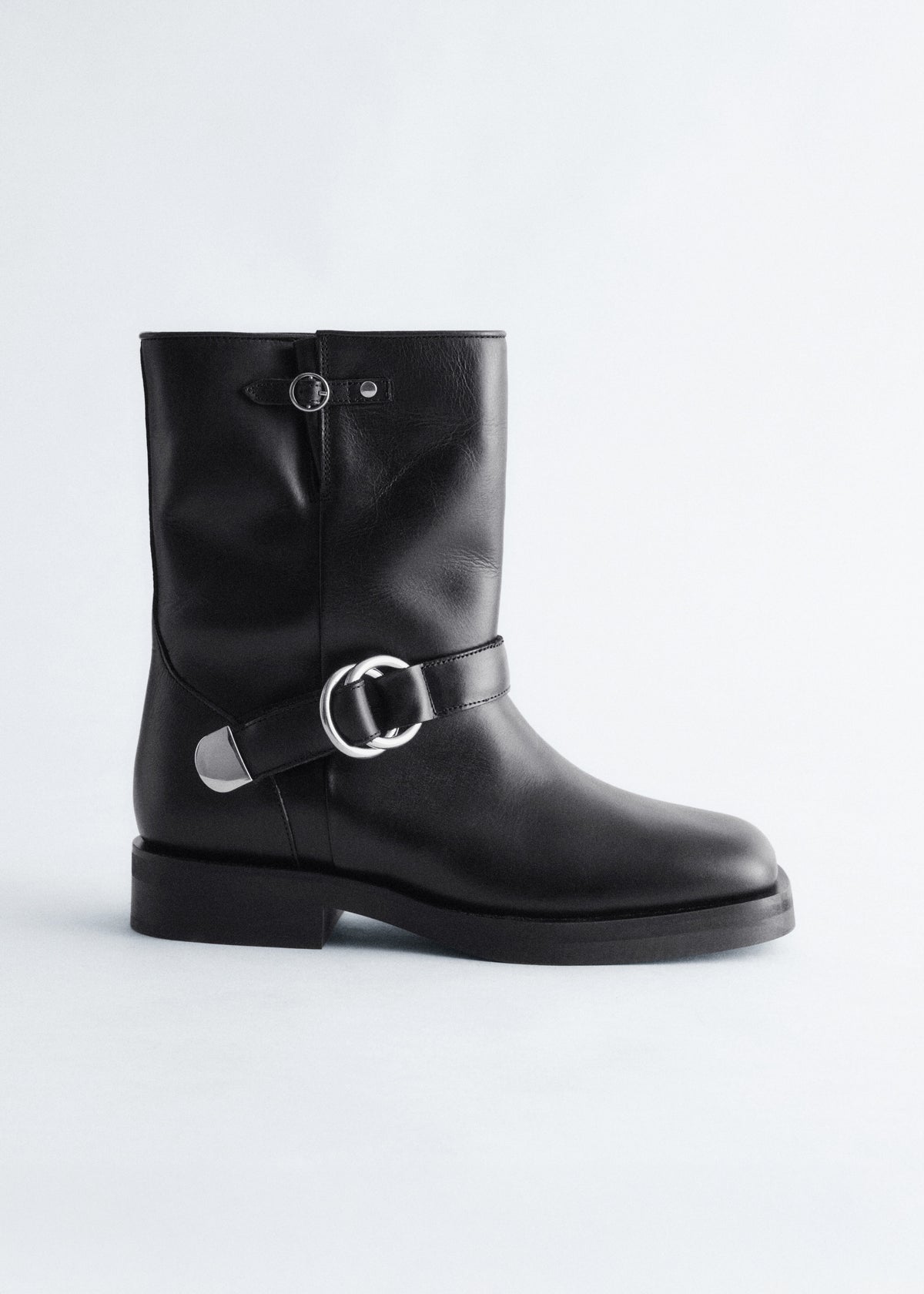 & Other Stories - Sasha Biker Boot - Black -