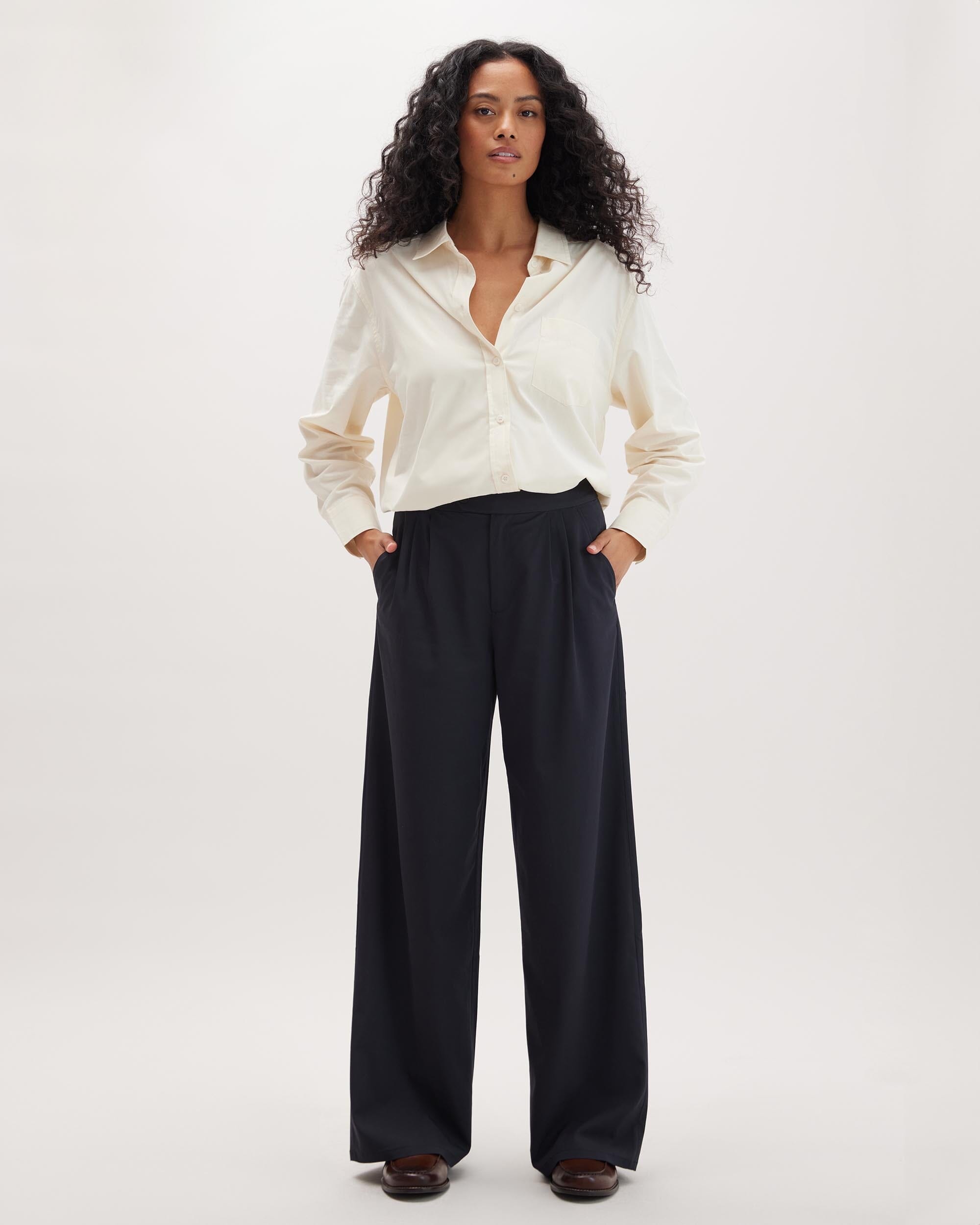 Richer Poorer - Sophia Fluid Wide Leg Trouser - Black -