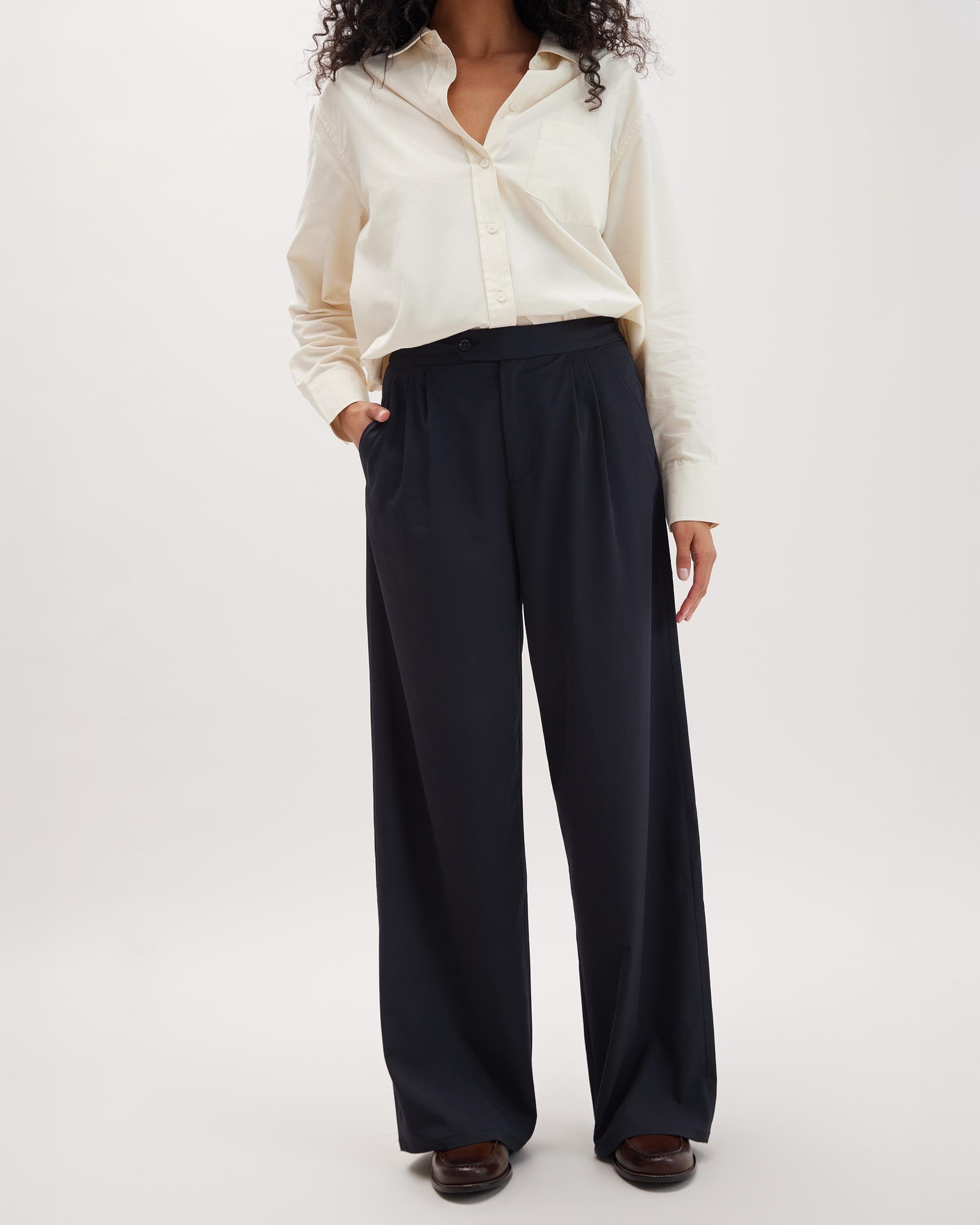 Richer Poorer - Sophia Fluid Wide Leg Trouser - Black -