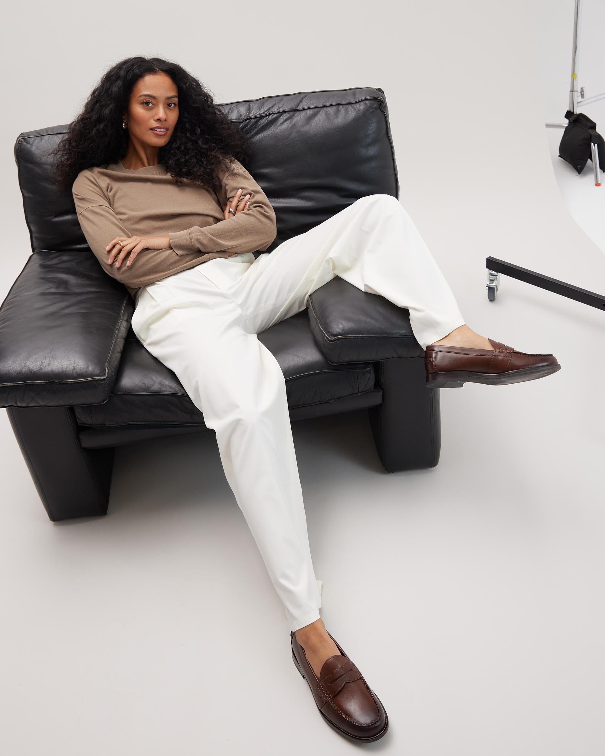 Richer Poorer - Sophia Fluid Wide Leg Trouser - Bone -