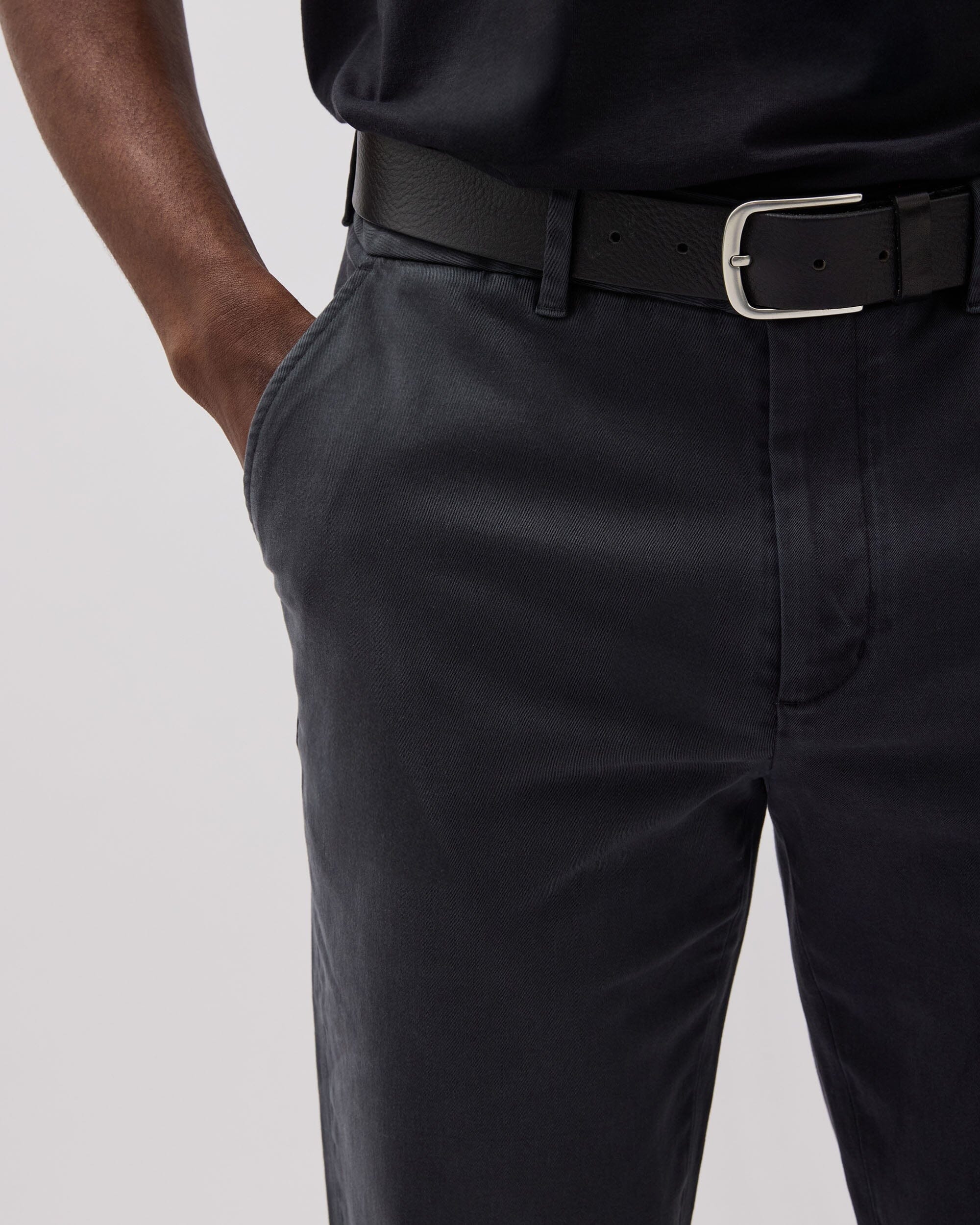 Richer Poorer - Mens Lightweight Chino - Black -