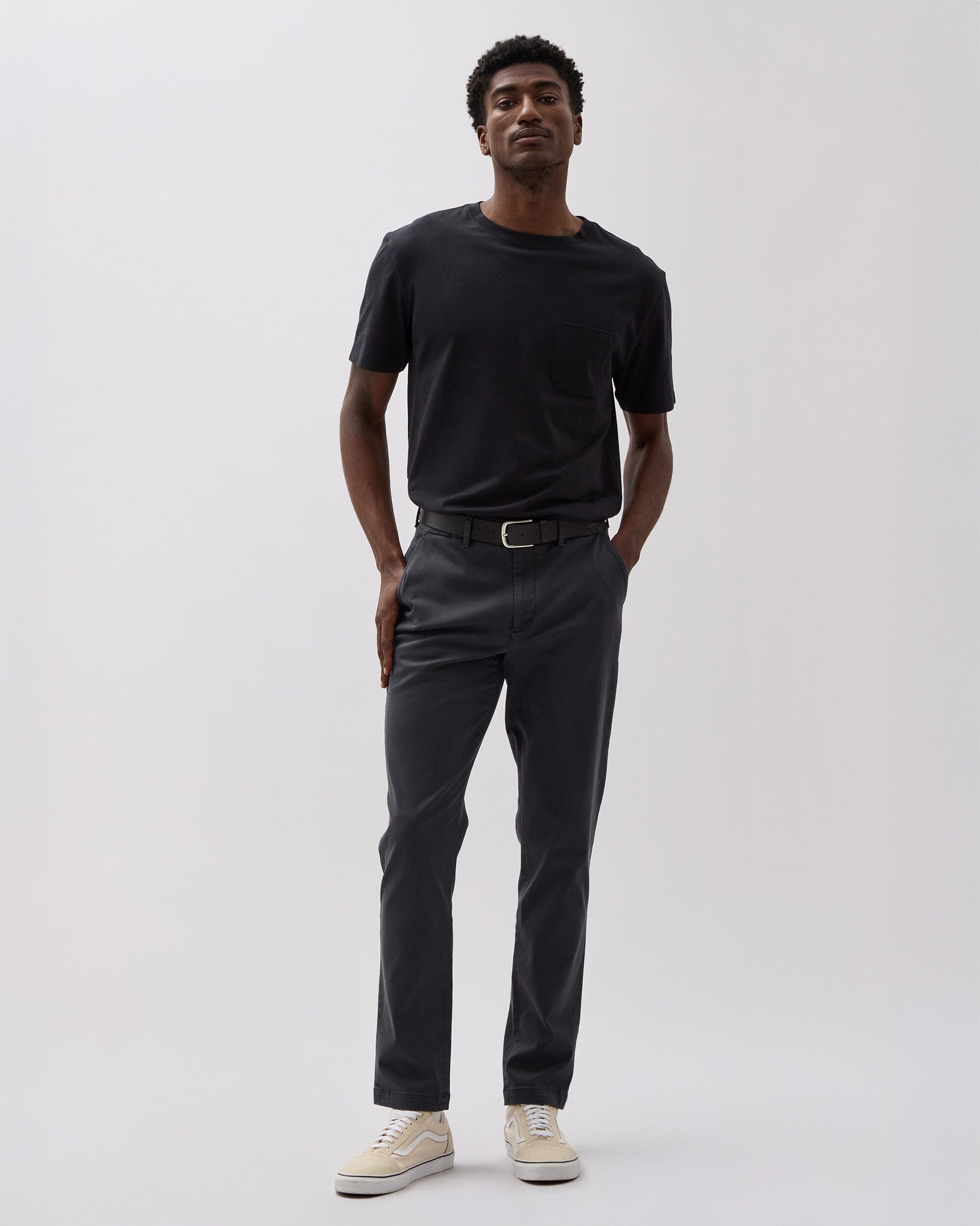 Richer Poorer - Mens Lightweight Chino - Black -