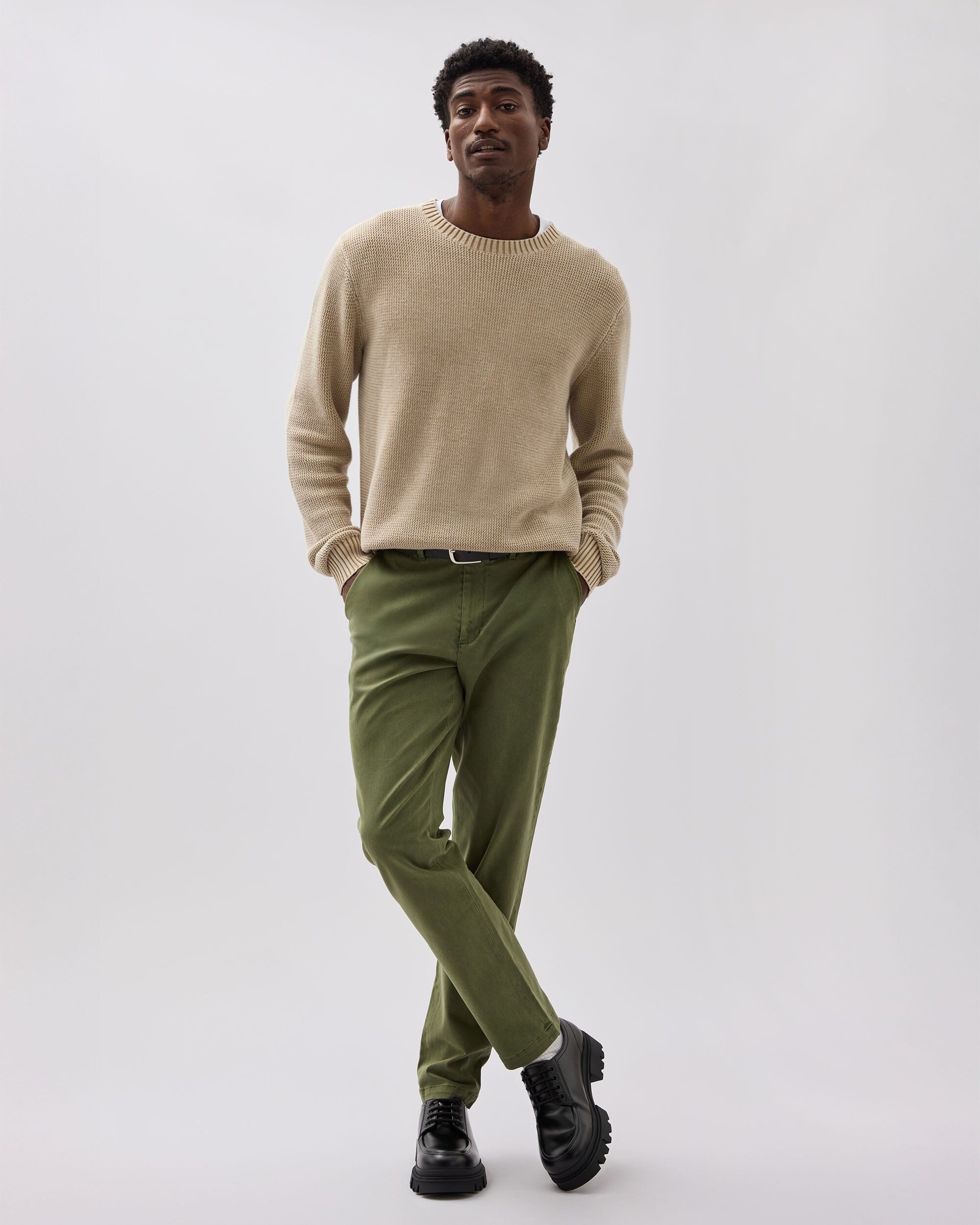 Richer Poorer - Mens Lightweight Chino - Cypress -