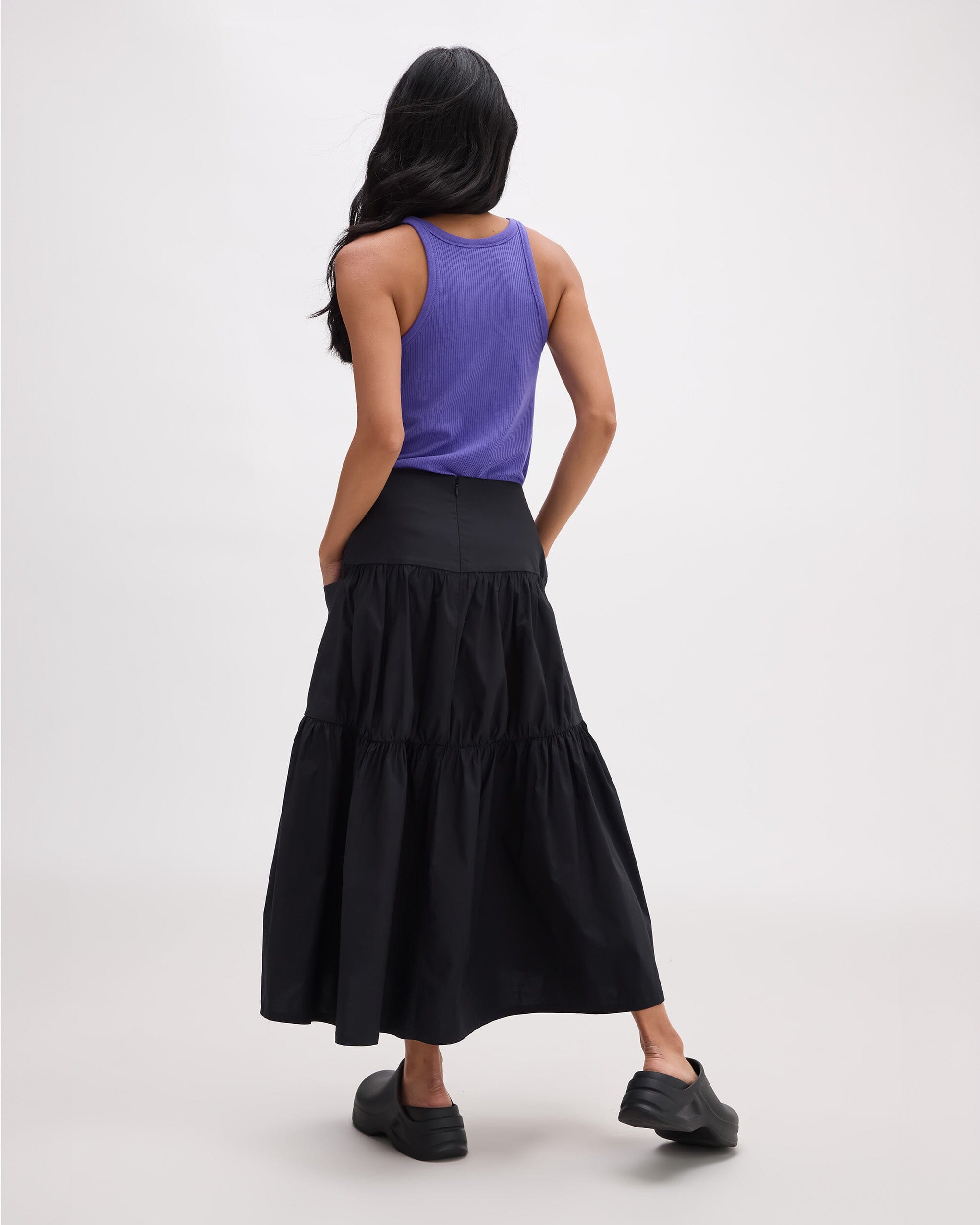 Richer Poorer - Stevie Tiered Maxi Skirt - Black -