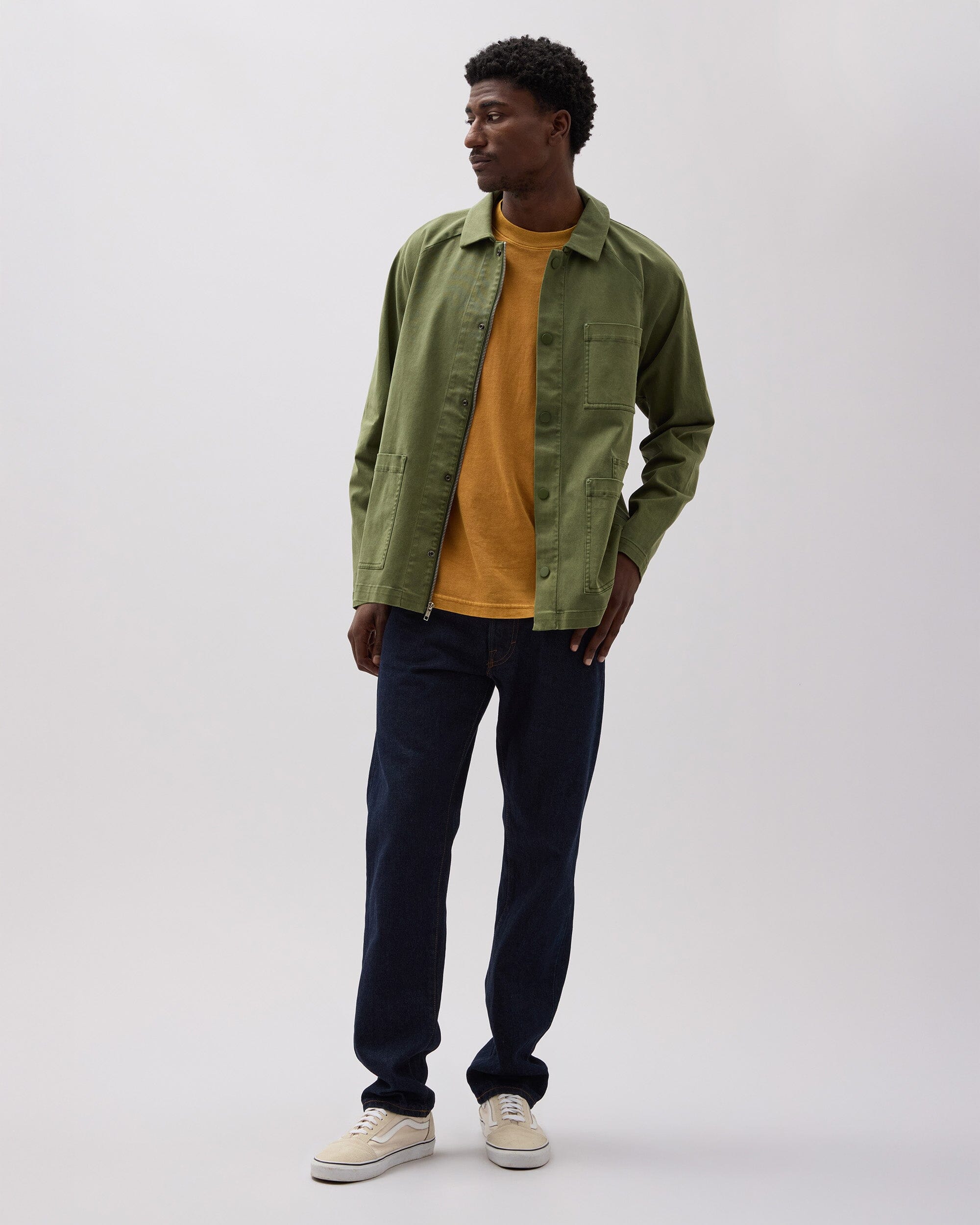 Richer Poorer - Mens Lightweight Chore Coat - Cypress -