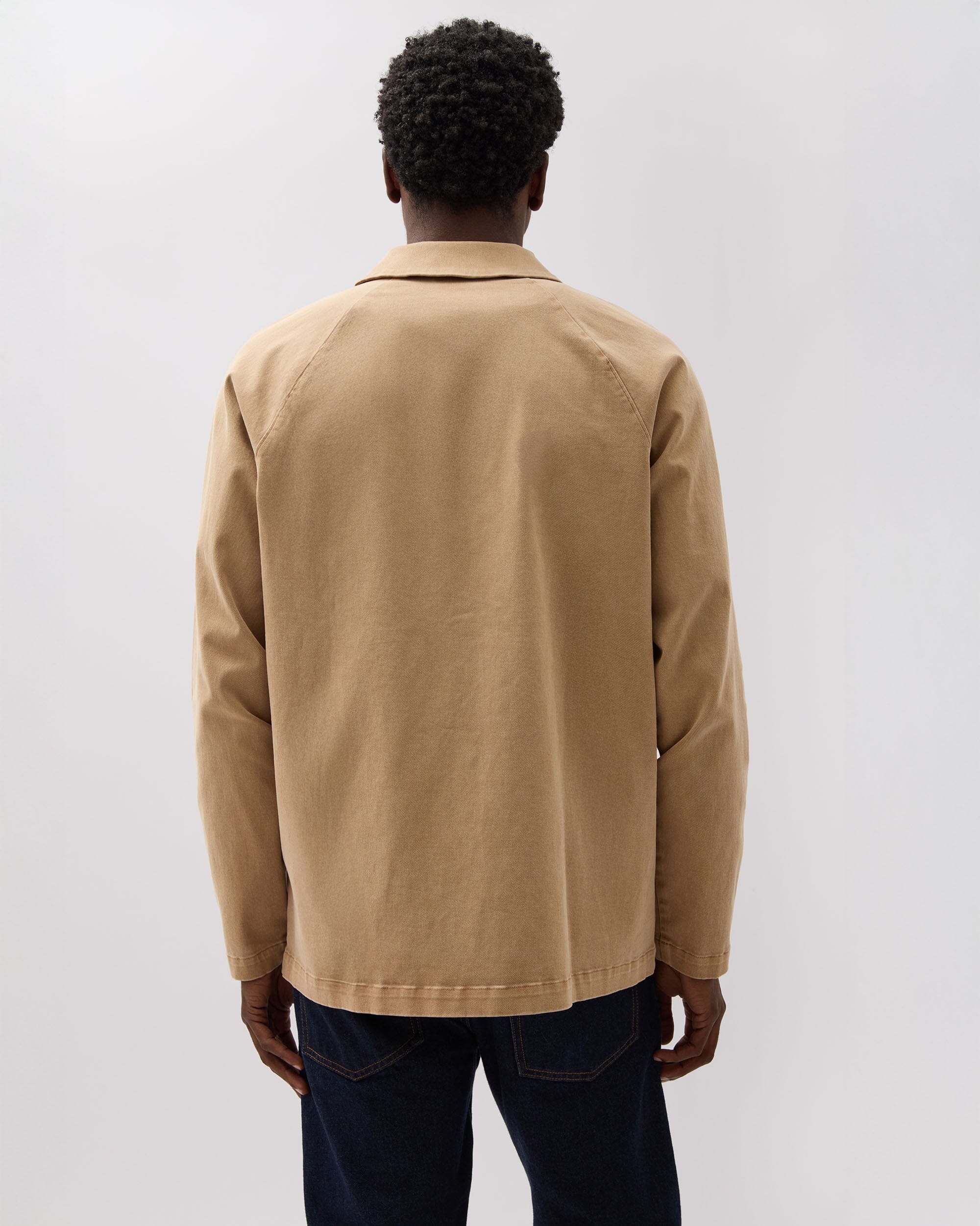 Richer Poorer - Mens Lightweight Chore Coat - Khaki -