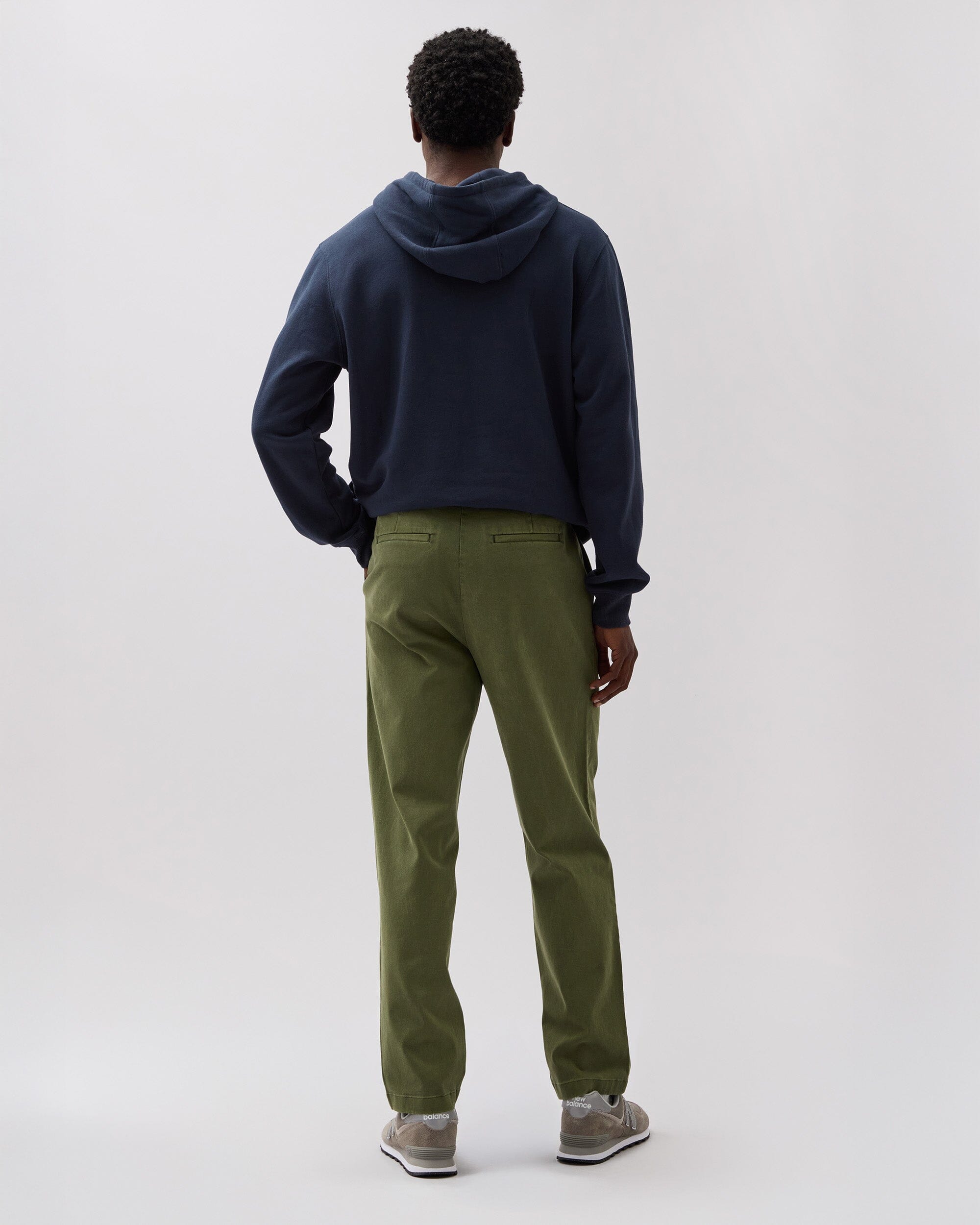 Richer Poorer - Mens Pleated Lightweight Chino - Cypress -