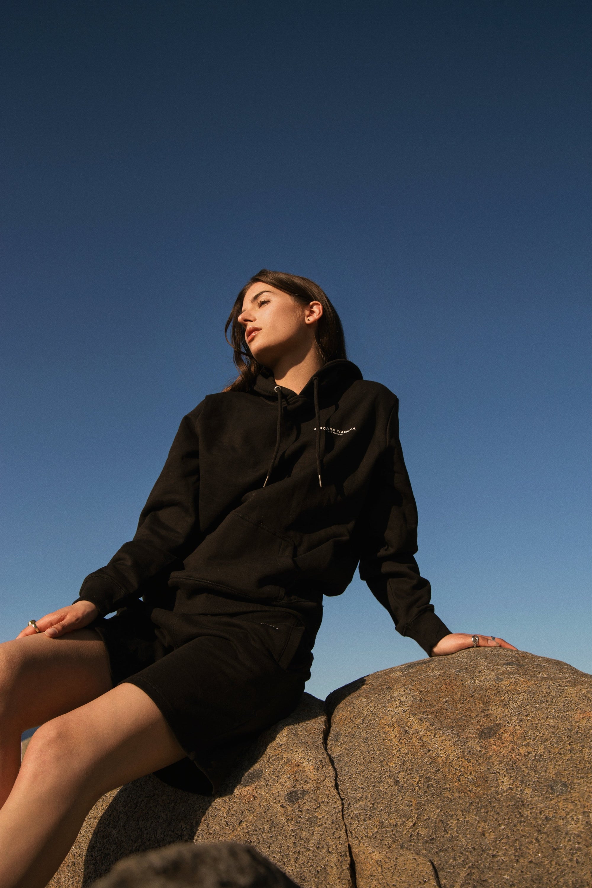 Gergana Ivanova - Organic Cotton Hoodie - Black -