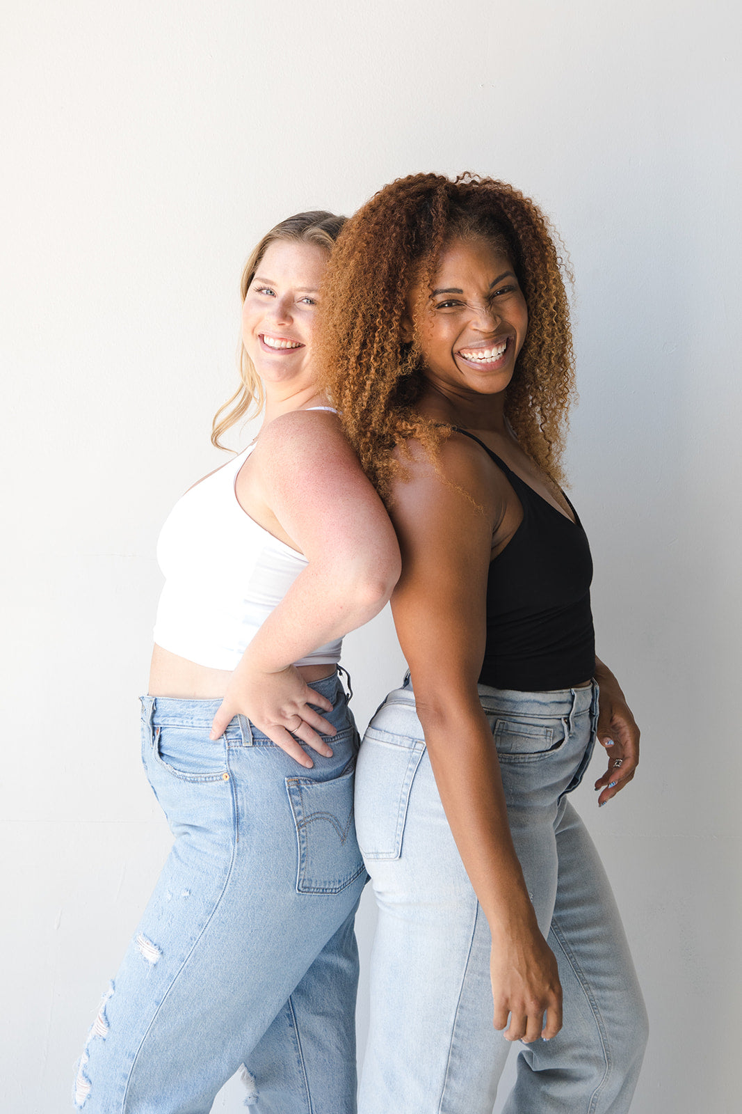 Boob-eez - The Kyla Double Layer Crop Tank - White -