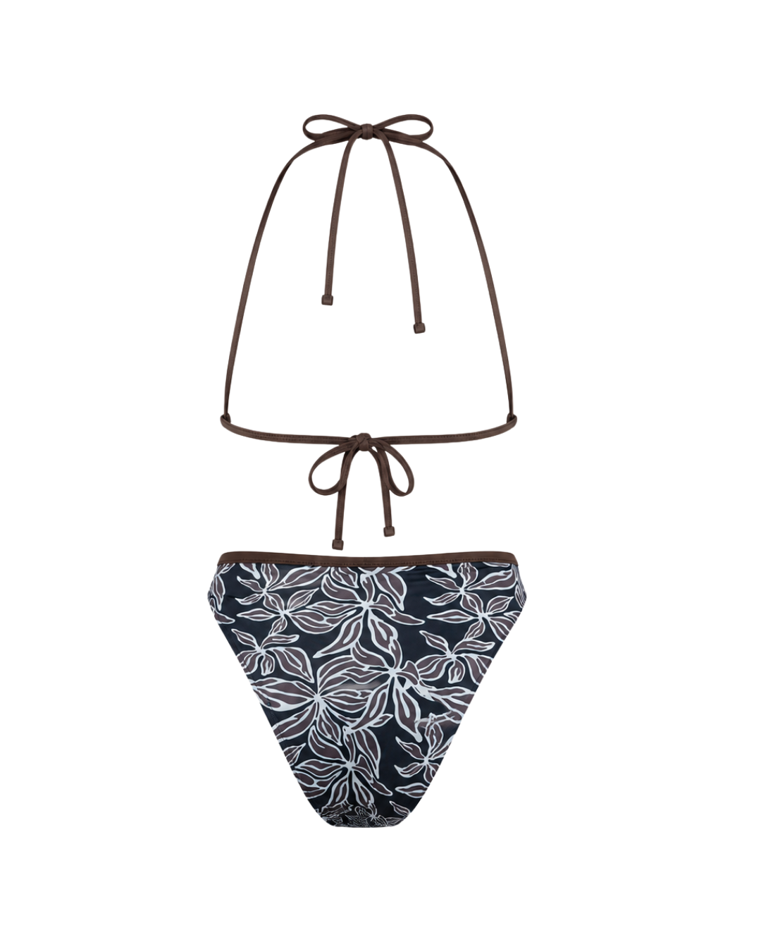 Noserider Surf Club - Triangle Surf Bikini Top in Dark Tropics -