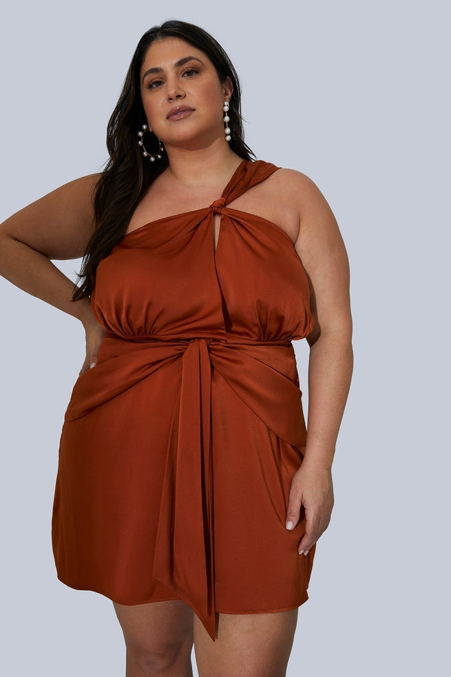 GIA/irl - Maya Mini Dress - Rust -