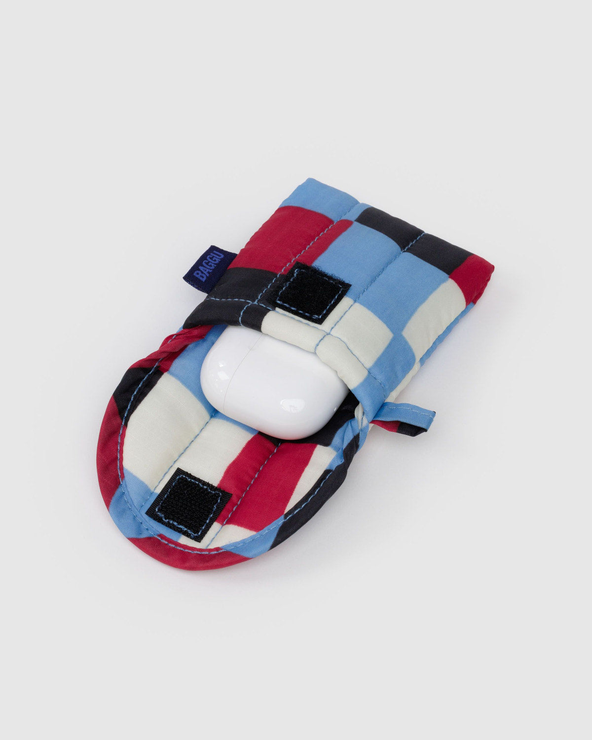 Baggu - Puffy Earbuds Case - Painted Check -