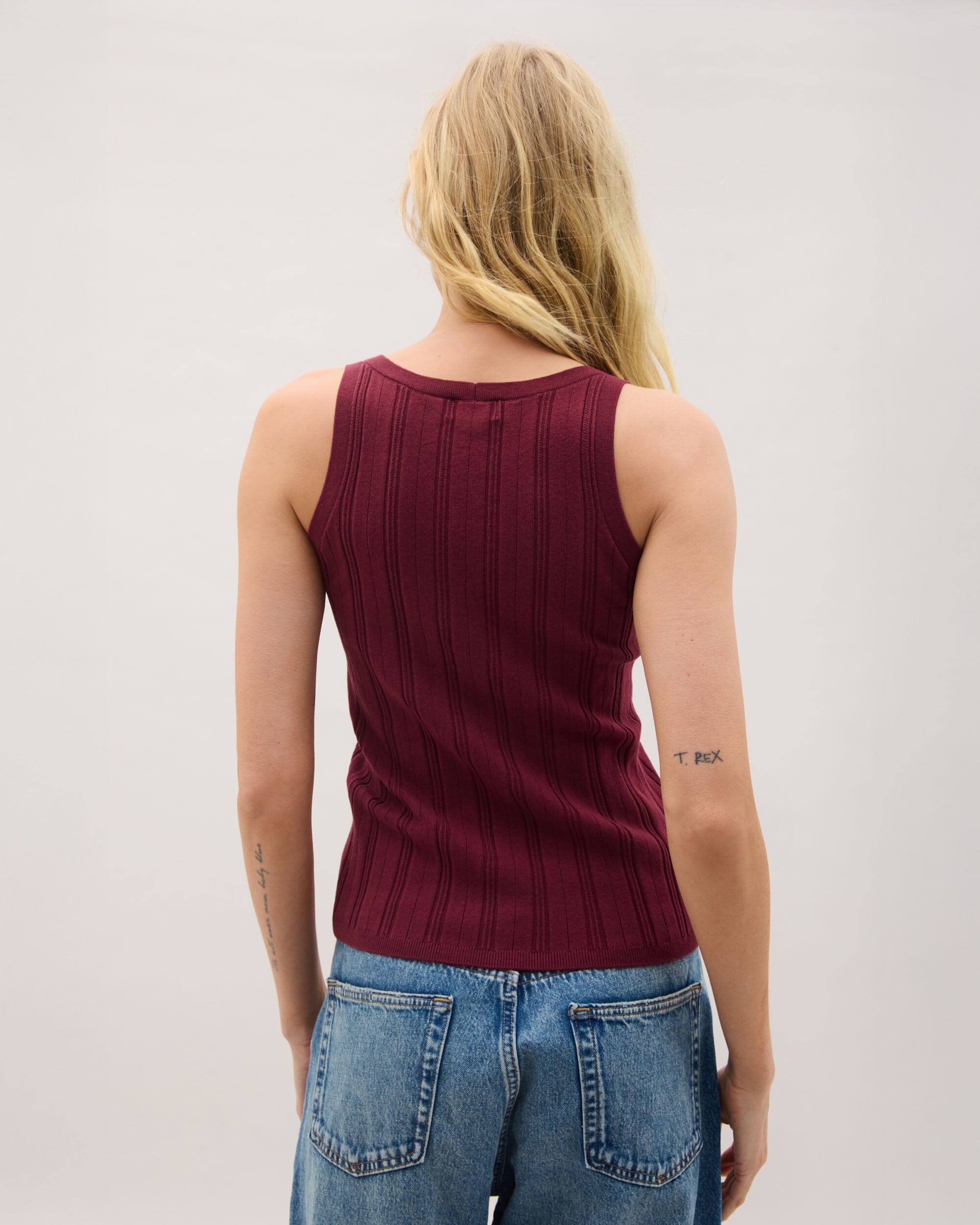 Richer Poorer - Monica Tank - Burgundy -