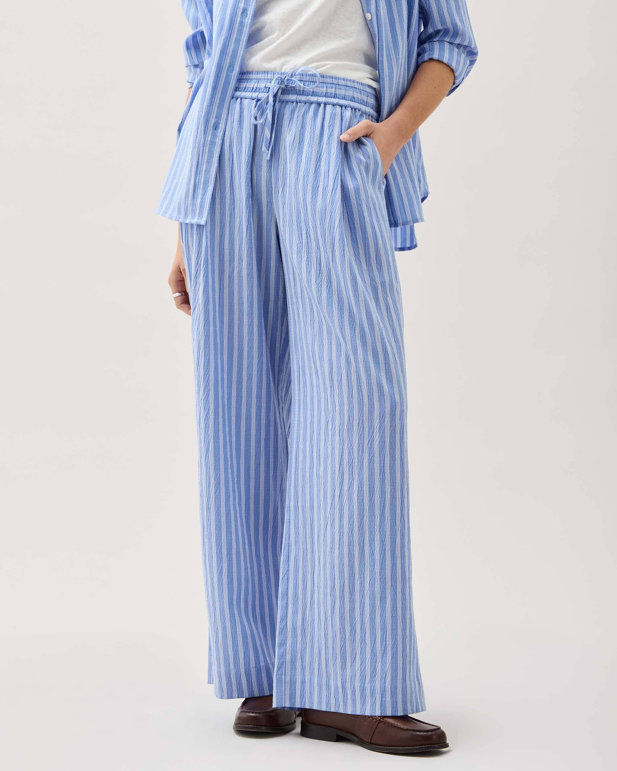 Richer Poorer - Palermo Pant - Oxford Blue Stripe -