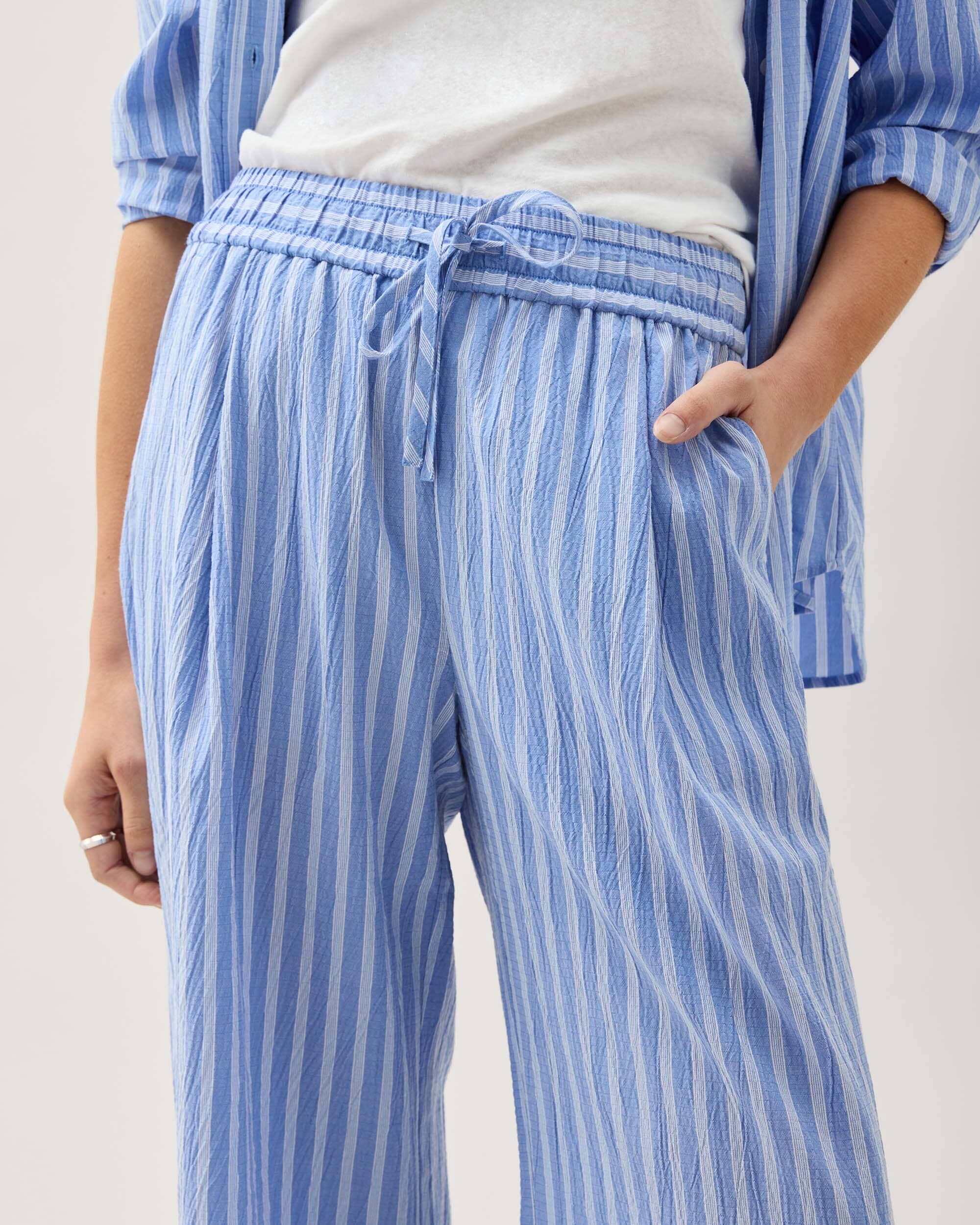 Richer Poorer - Palermo Pant - Oxford Blue Stripe -