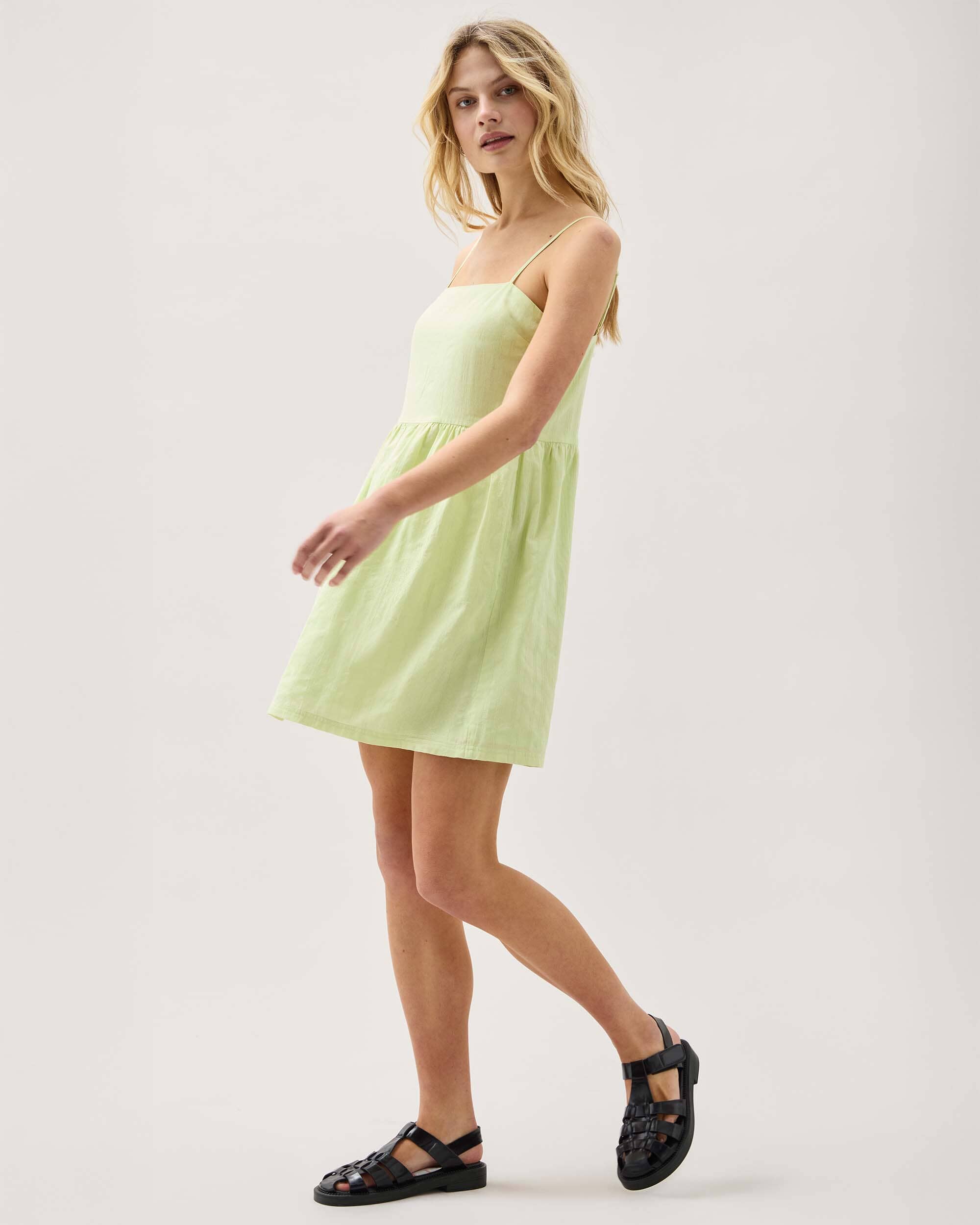 Richer Poorer - Cardiff Mini Dress - Celery -