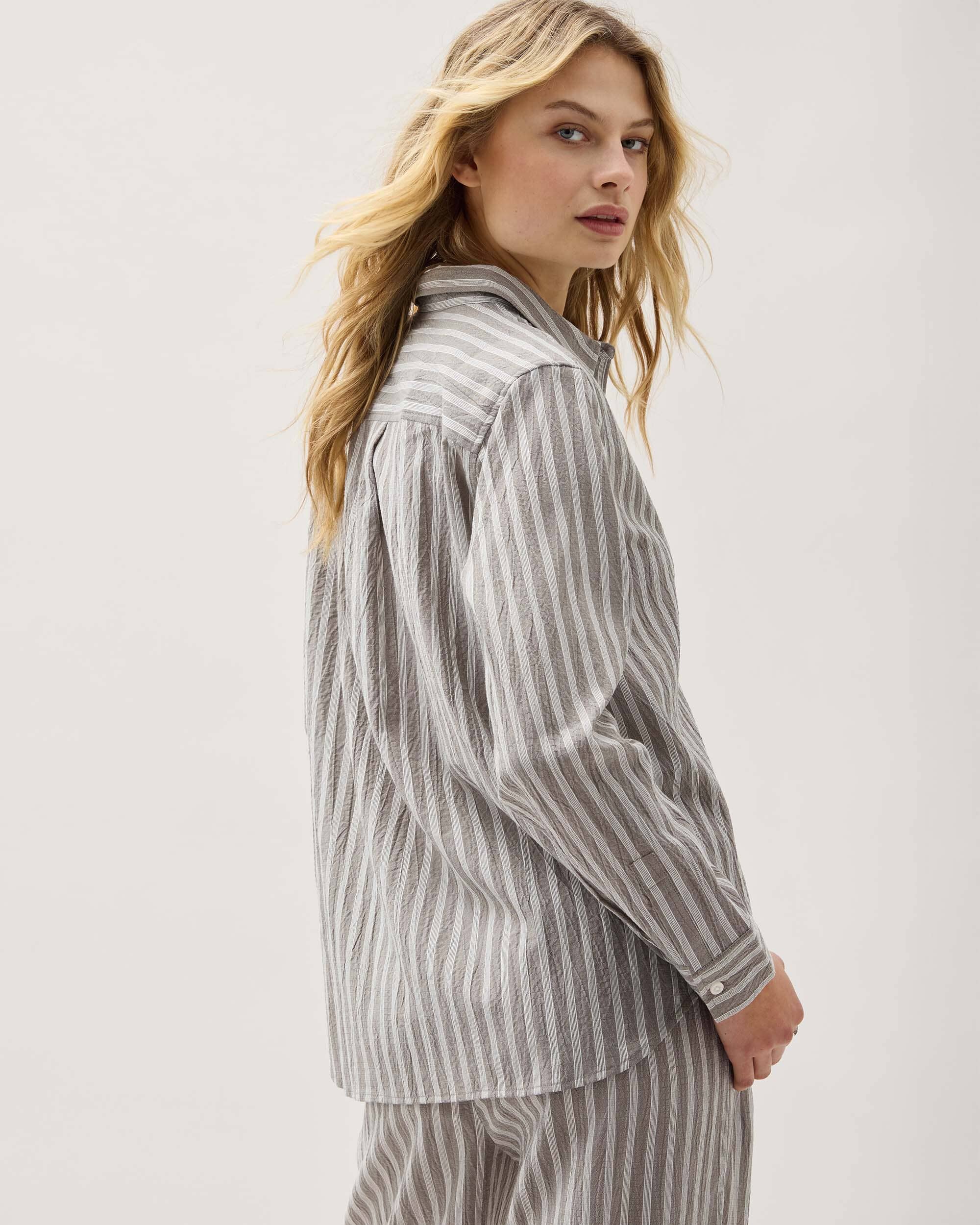 Richer Poorer - Palermo Button Up - Black Stripe -