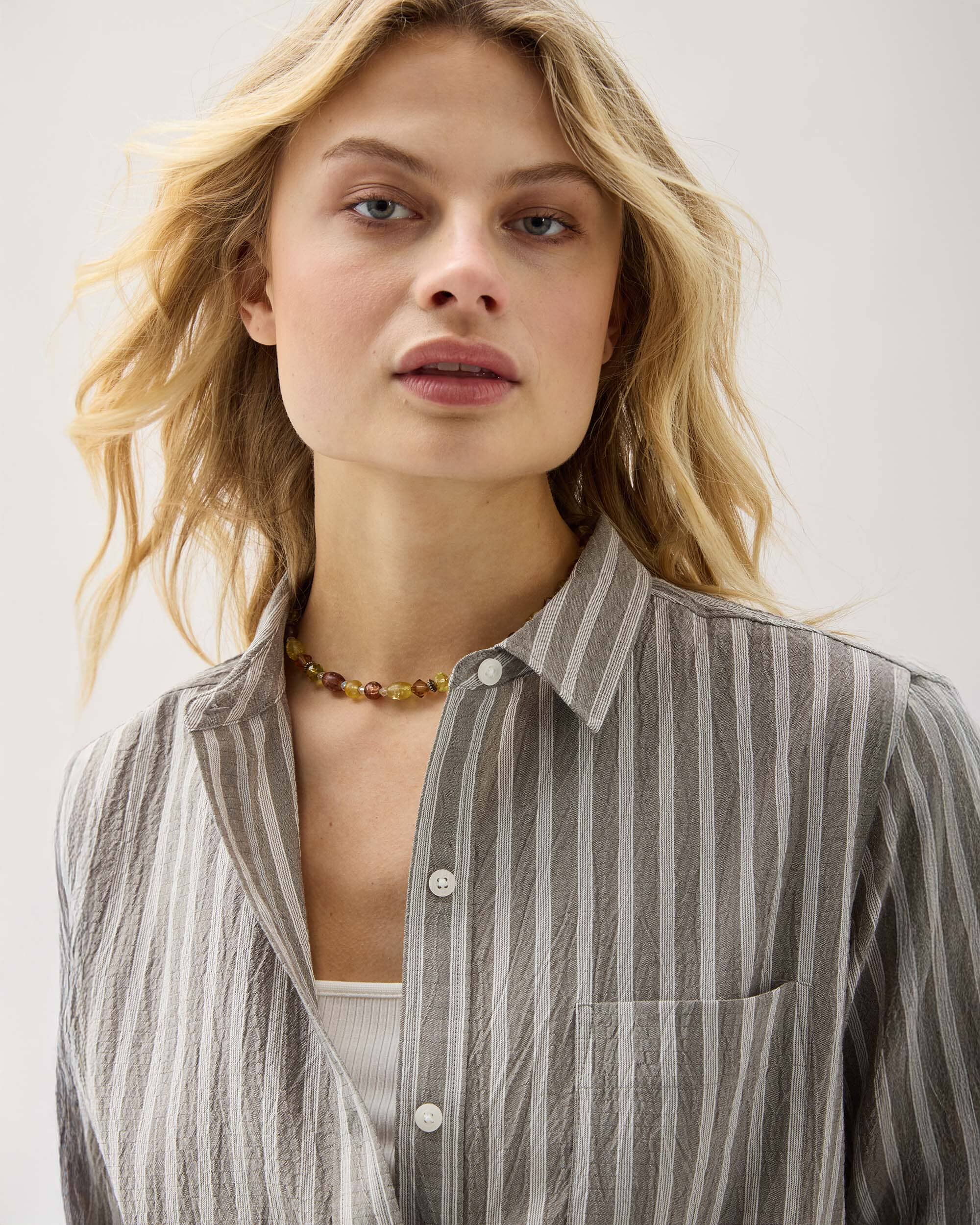Richer Poorer - Palermo Button Up - Black Stripe -