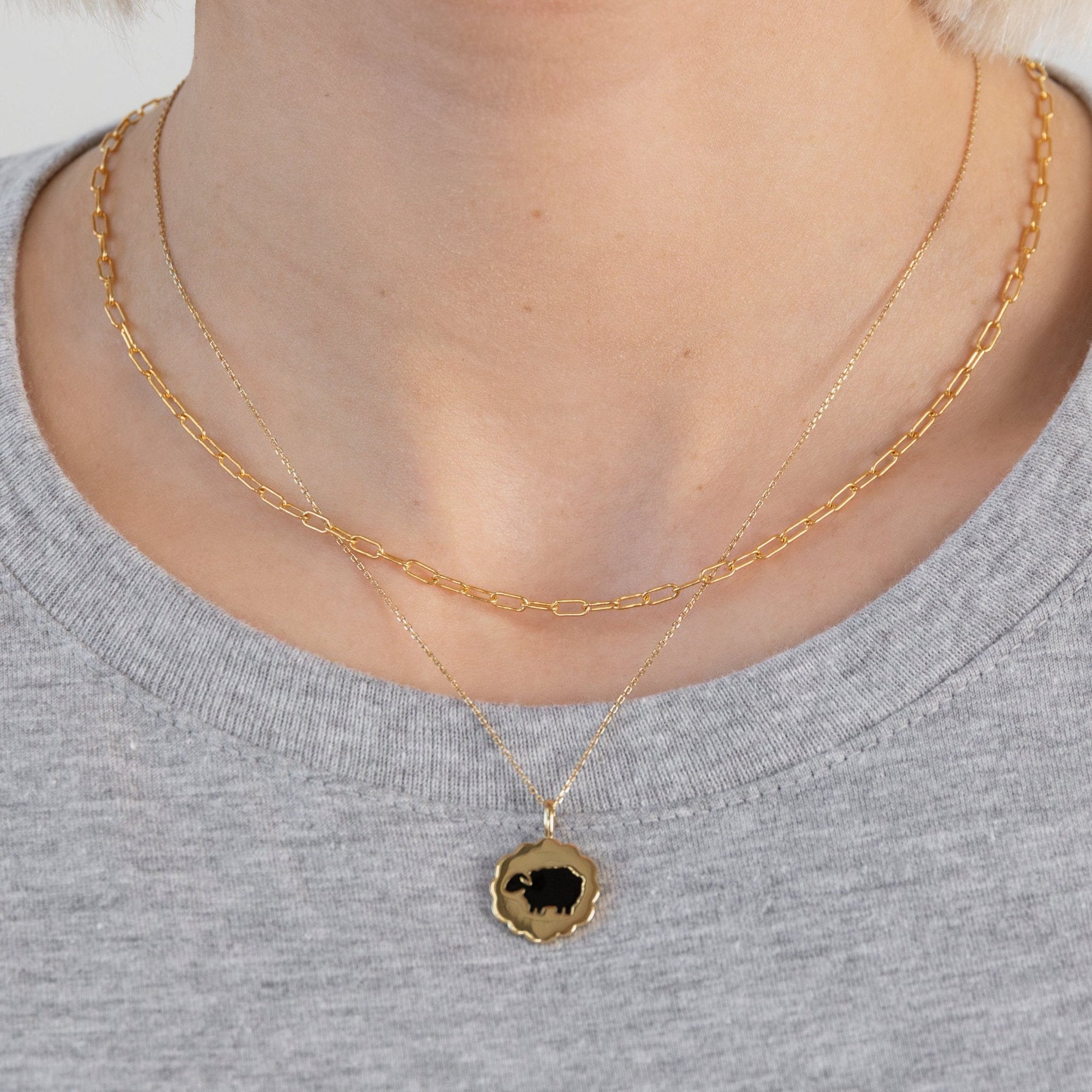 Larissa Loden - Black Sheep Coin Pendant Necklace -