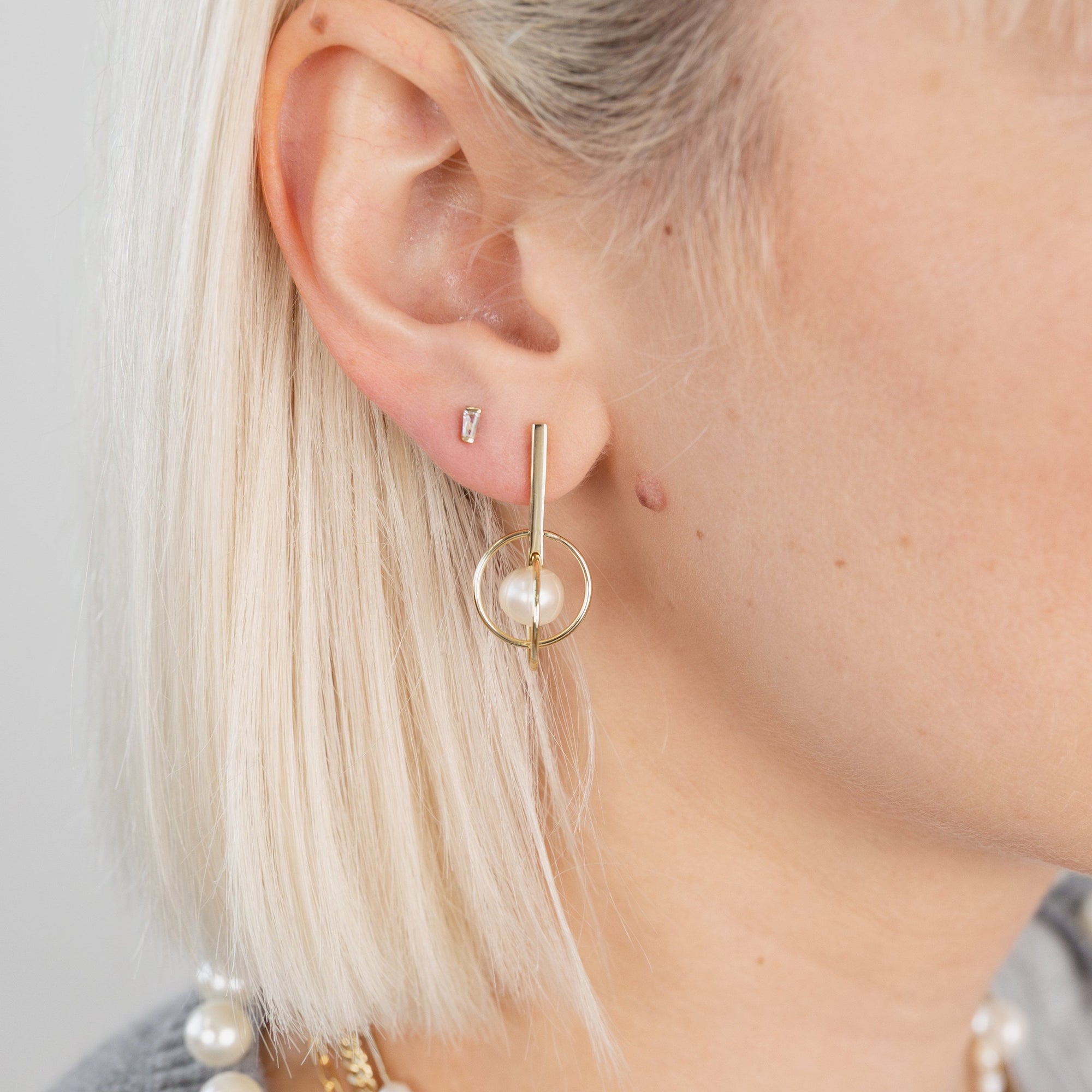 Larissa Loden - Baguette Studs -