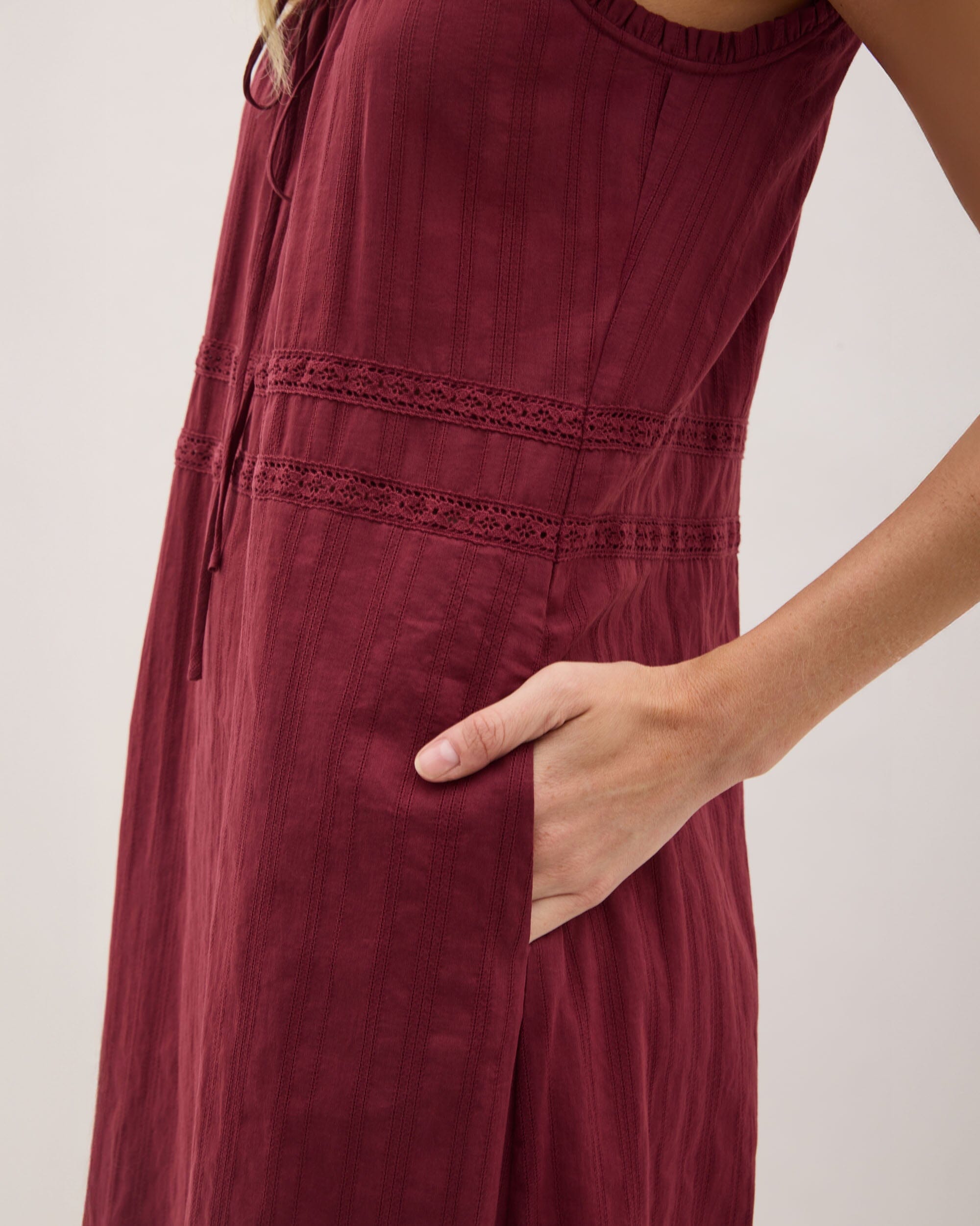 Richer Poorer - Florence Sundress - New Maroon -
