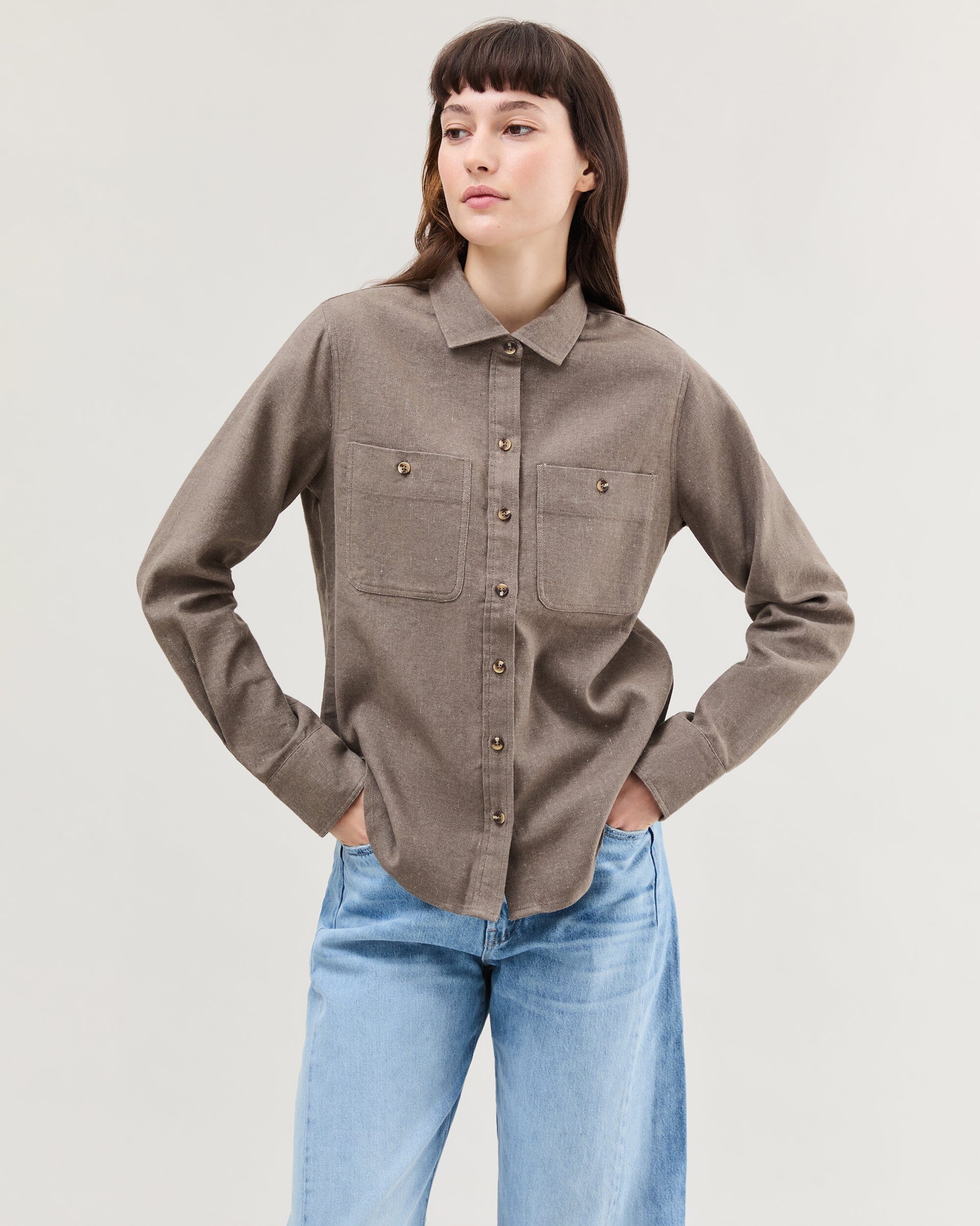 Richer Poorer - Roma Work Shirt - Porcini - PORCINI