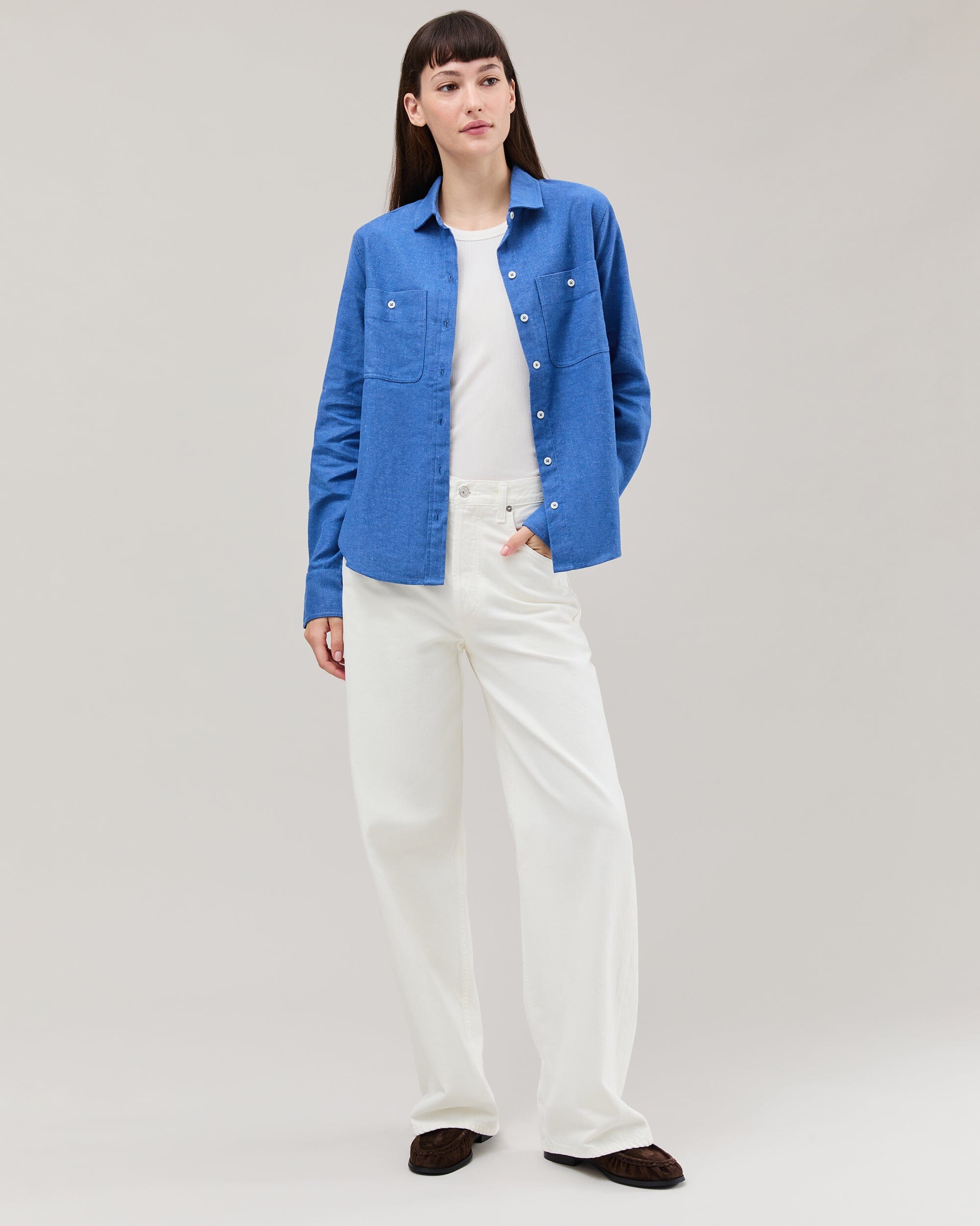Richer Poorer - Roma Work Shirt - True Blue -