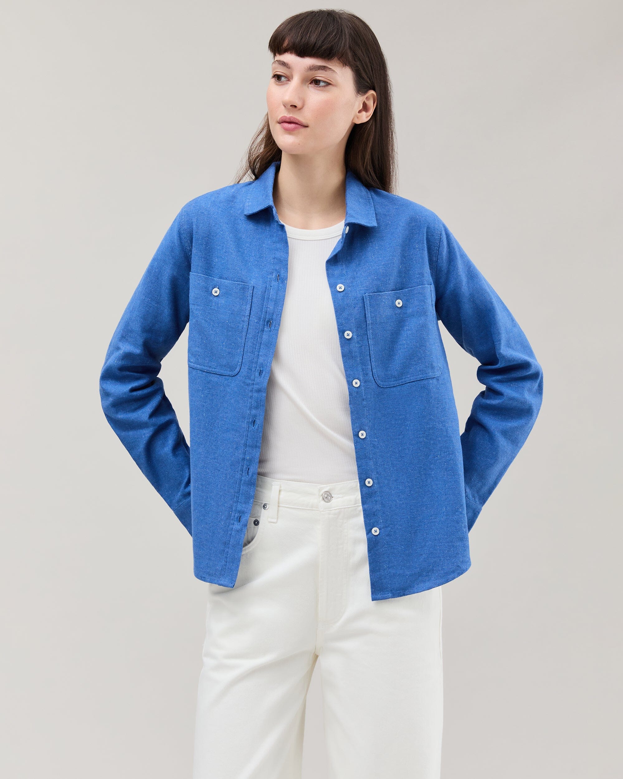 Richer Poorer - Roma Work Shirt - True Blue -