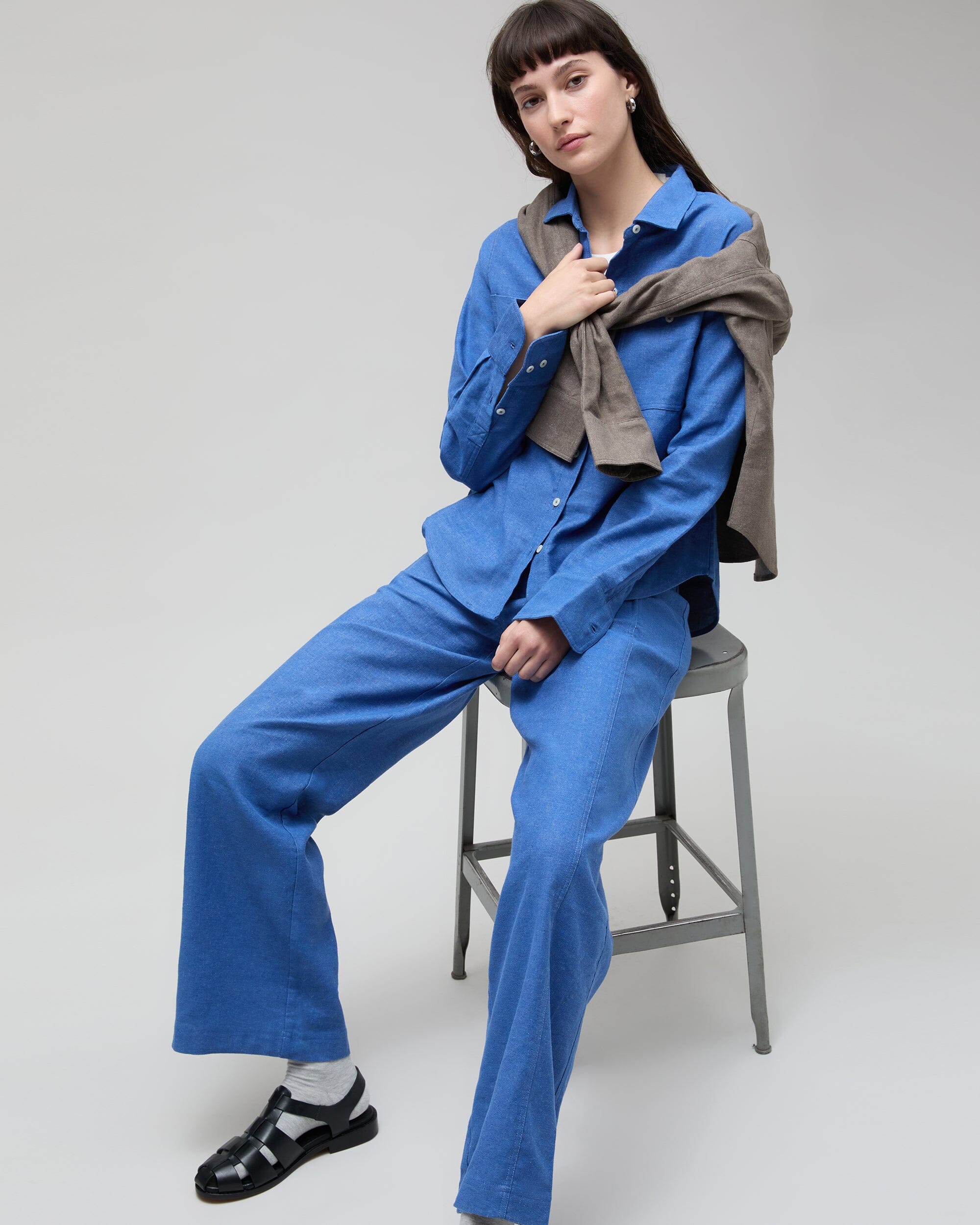 Richer Poorer - Roma Work Shirt - True Blue -