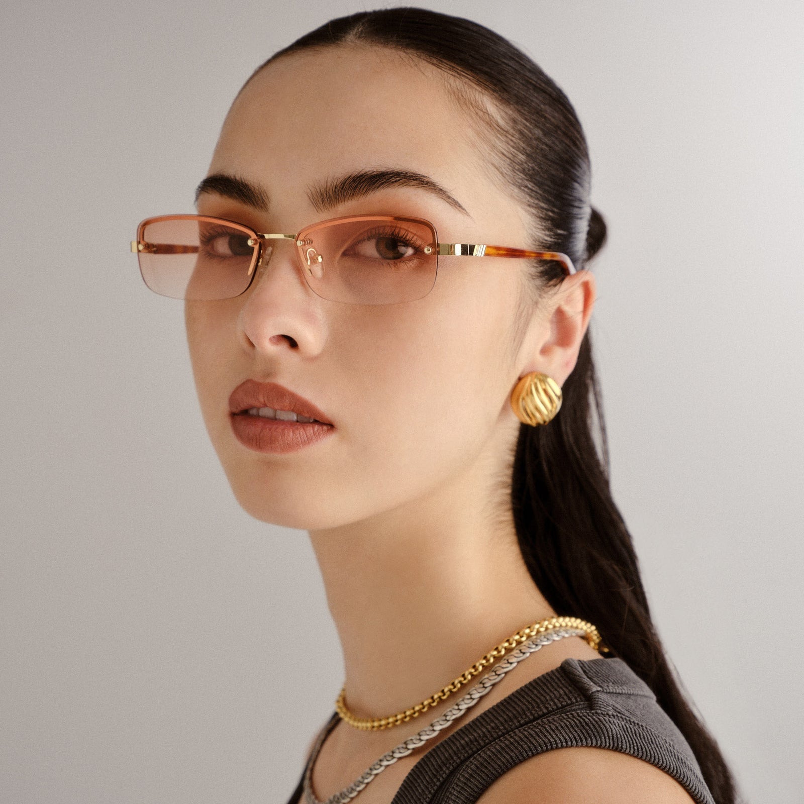 Le Specs - Enigmatic Sunglasses - Gold / Vintage Tort -