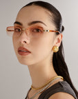 Le Specs - Enigmatic Sunglasses - Gold / Vintage Tort -