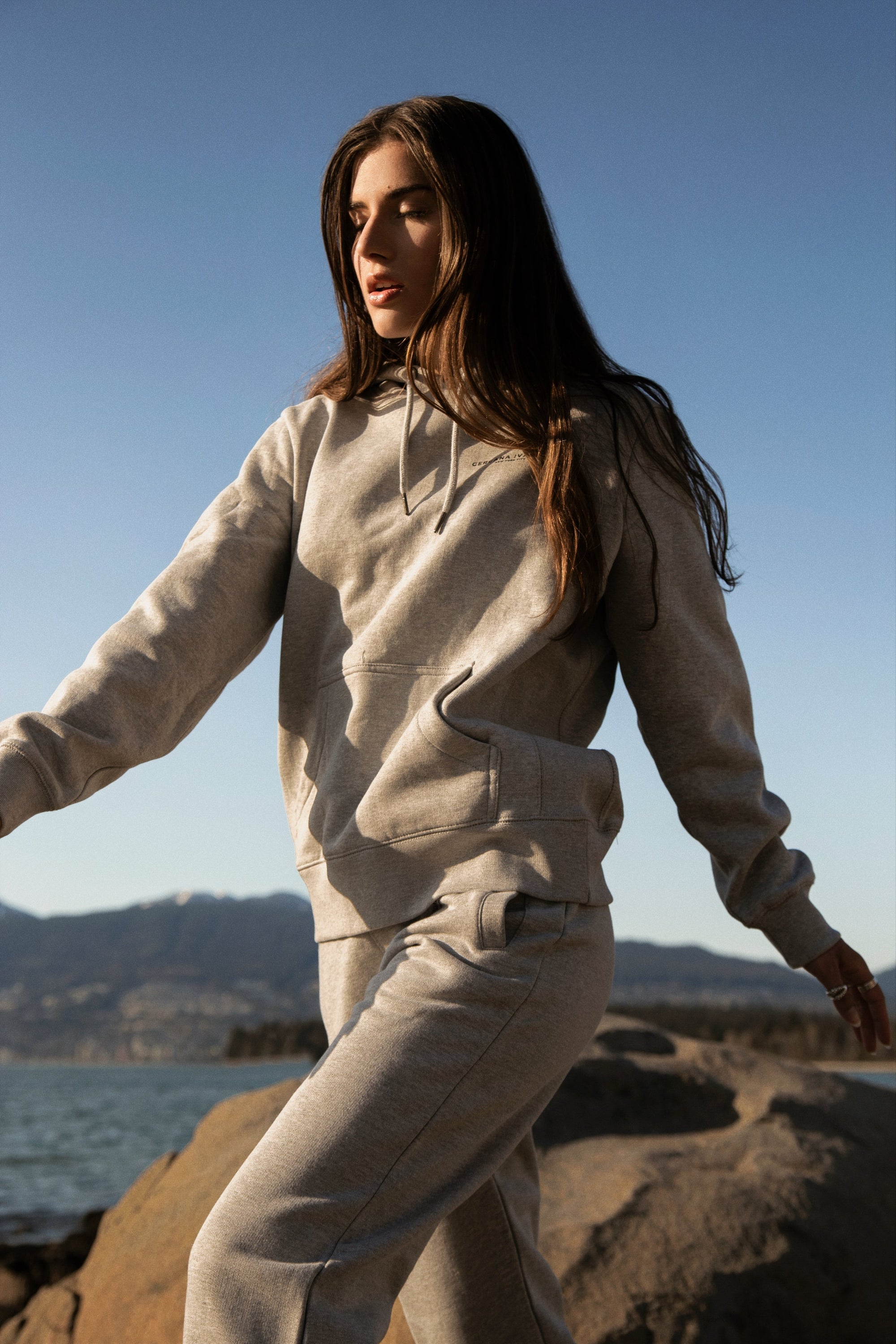 Gergana Ivanova - Organic Cotton Hoodie - Grey -