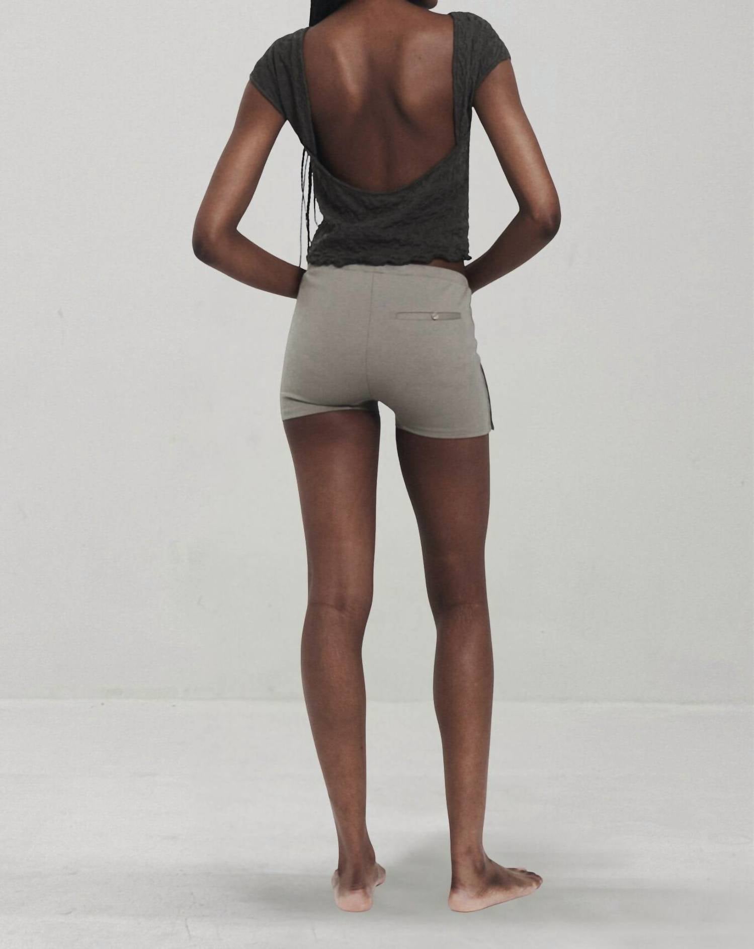 Find Me Now - Back Low-Back Top - Olive Green -