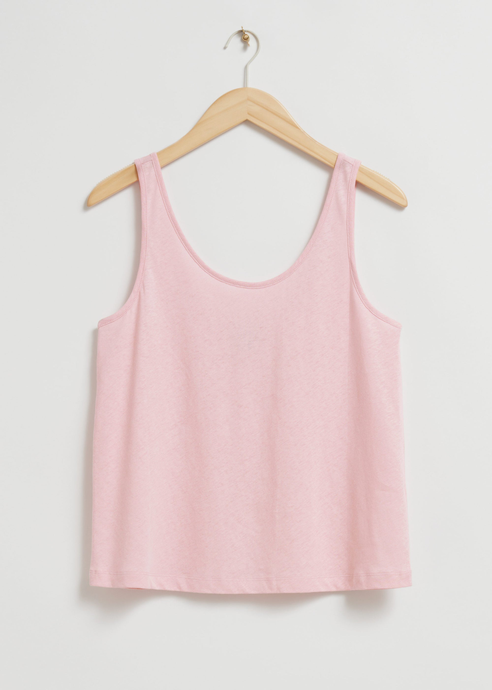 & Other Stories - Melia Linen Tank - Pink -