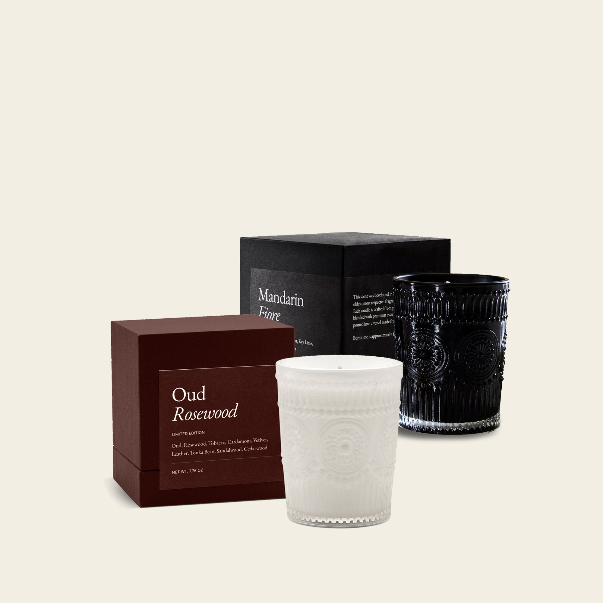 Italic - Noir Swiss Scented Glass Candle Sets -