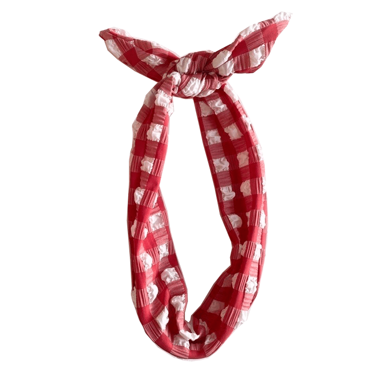 Montce - Red Gingham Headband -