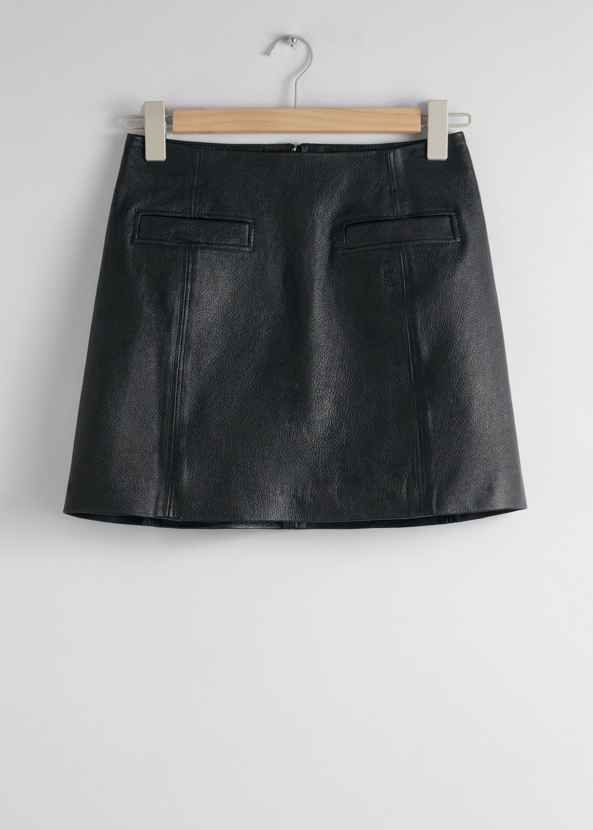 & Other Stories - Nilsson Leather Skirt - Black -