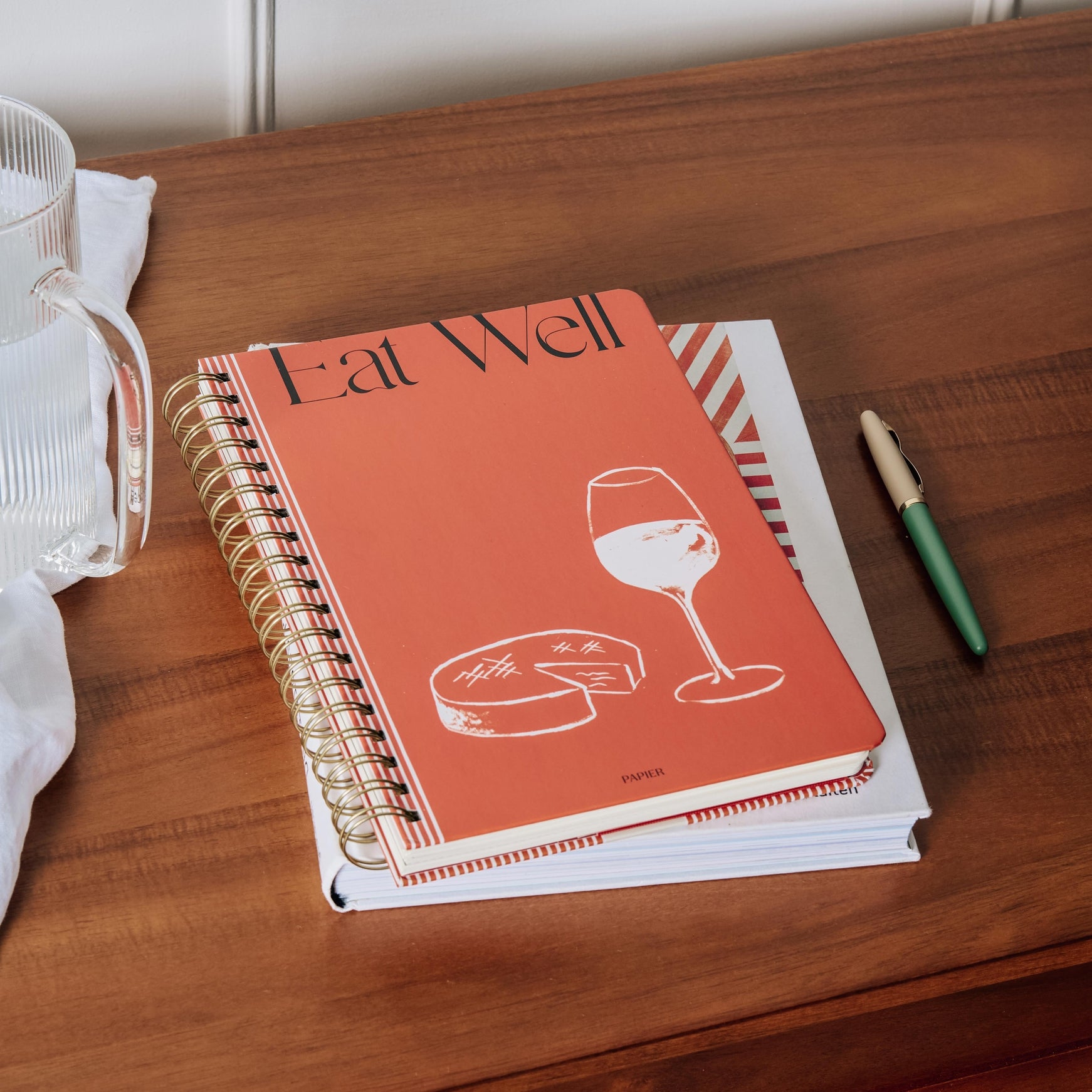 Papier - Spiral Recipe Journal - Eat Well -