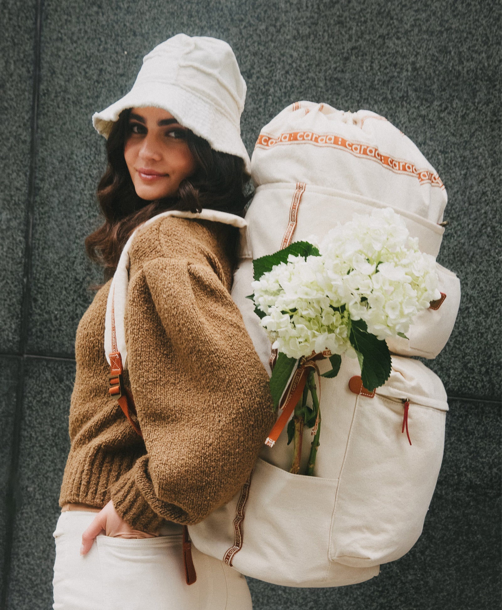 Caraa - Laundry Backpack - Natural Canvas -