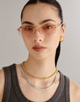 Le Specs - Enigmatic Sunglasses - Gold / Vintage Tort -