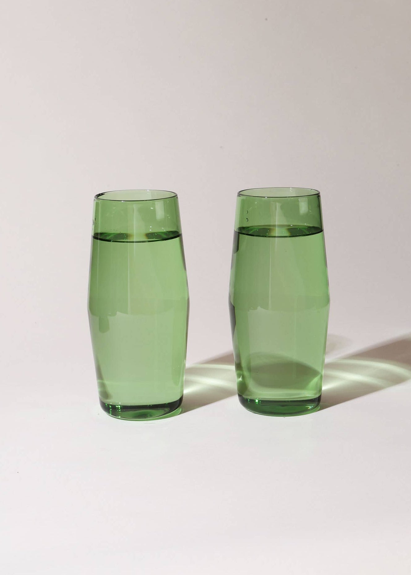 Yield - Century Glasses - Verde, Set of Two 16 oz -