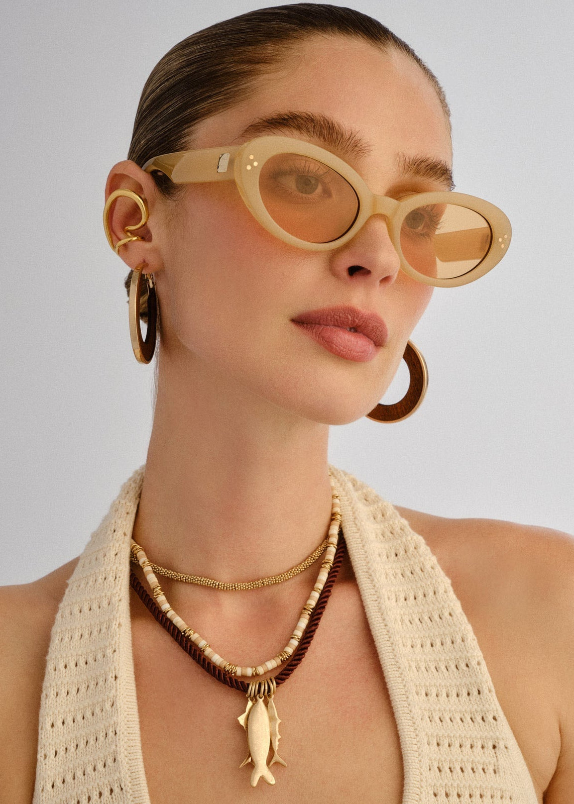 Le Specs - Tootsie + Sunglasses - Nude -