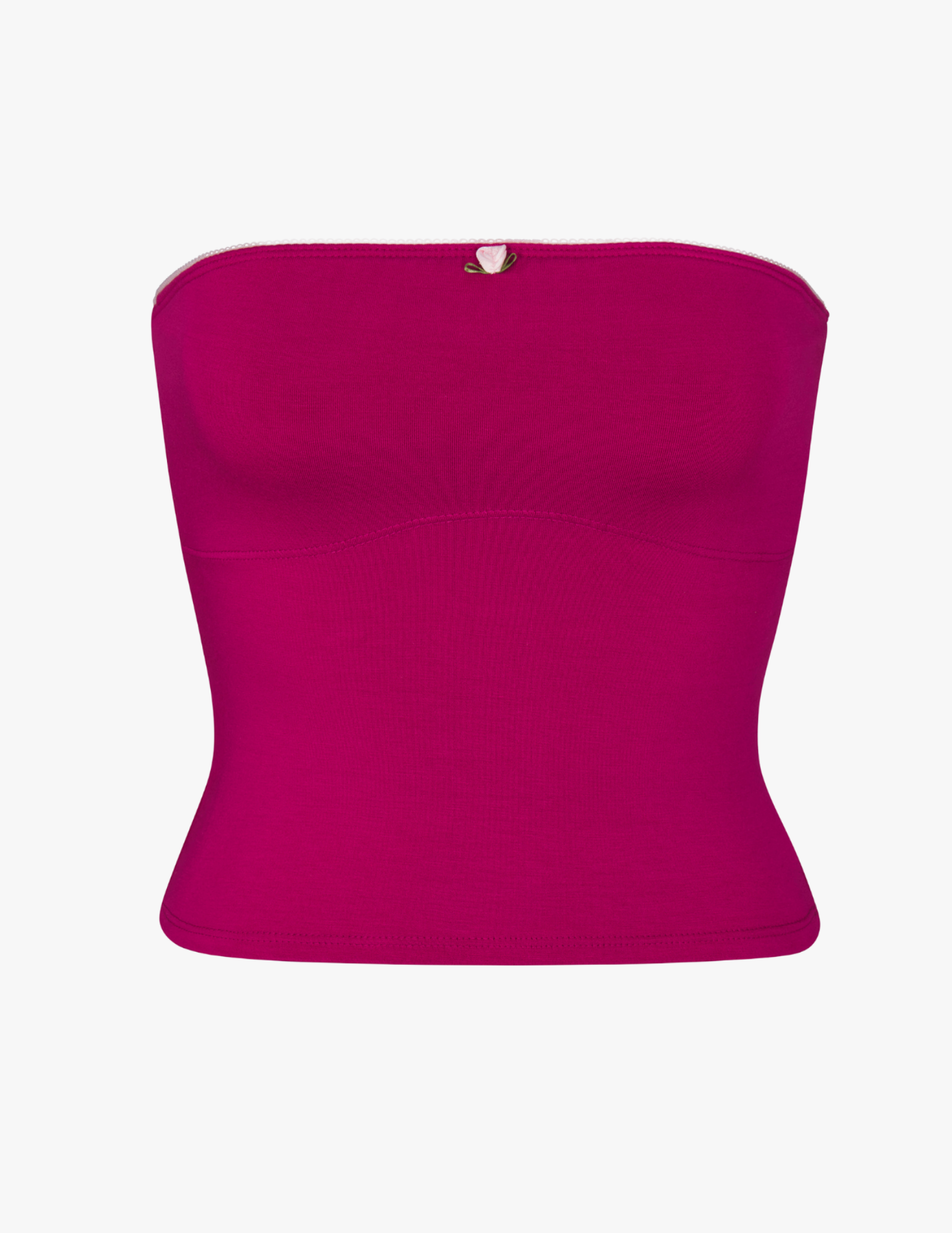 Rat Boi - Lined Contour Tube Top - Magenta -