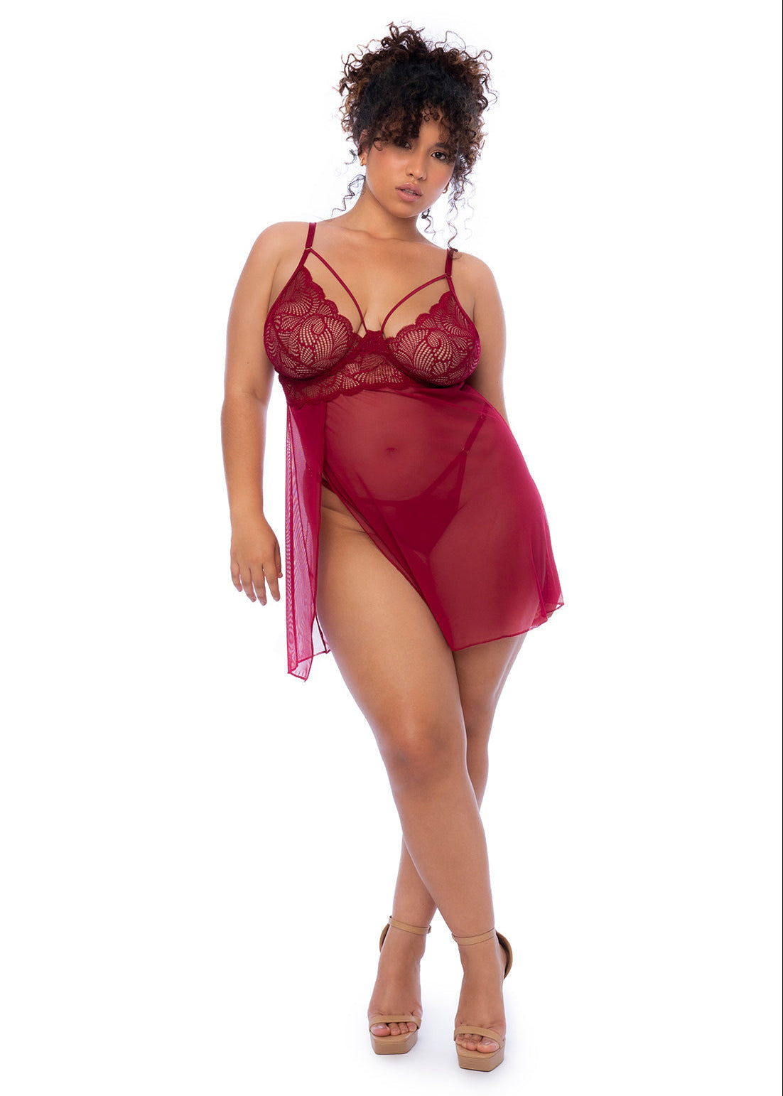 Mapale - Enticing Glamour Babydoll PlusX -