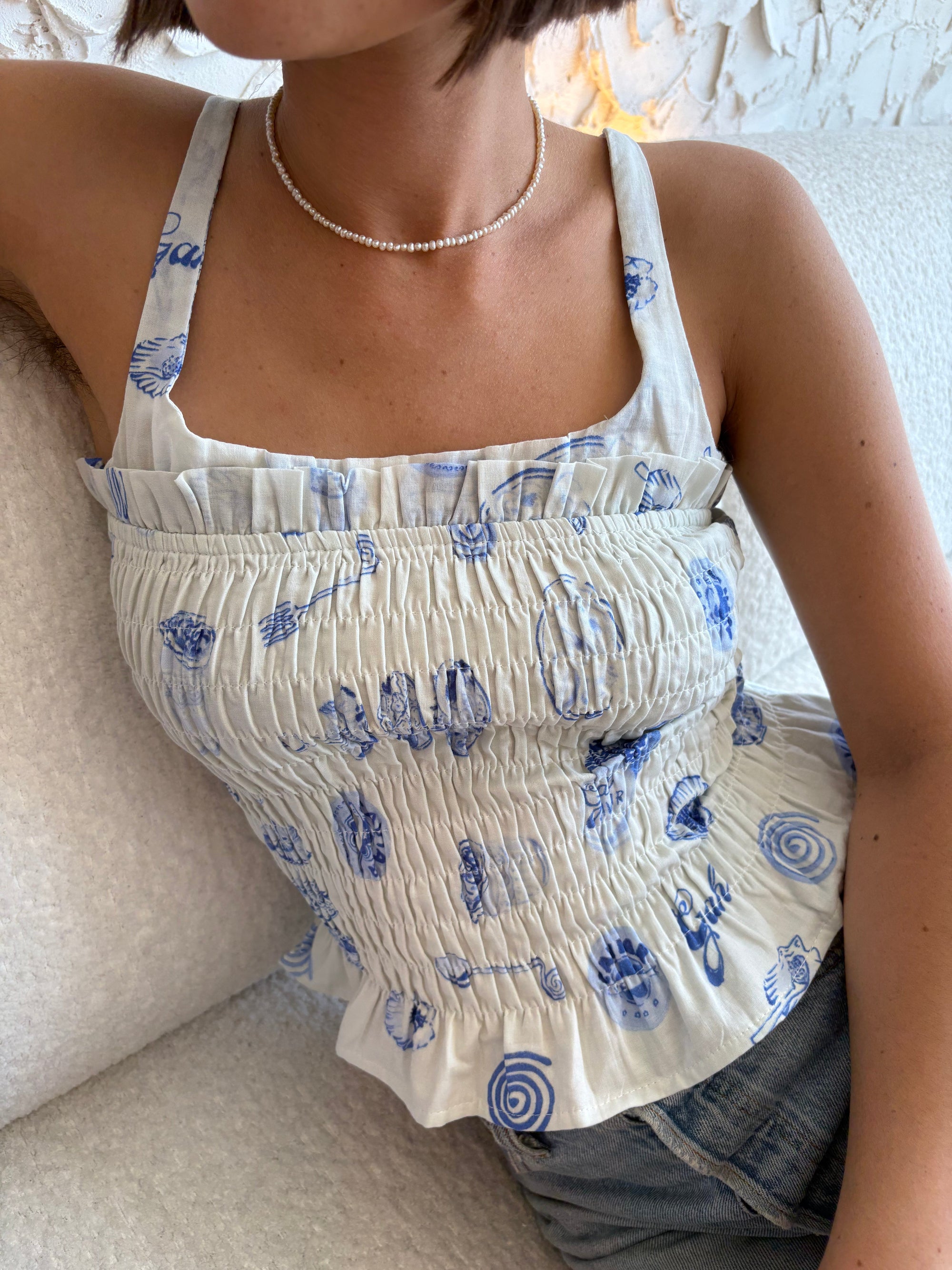 Lisa Says Gah - Cara Top - Caviar Dreams Blue Multi -
