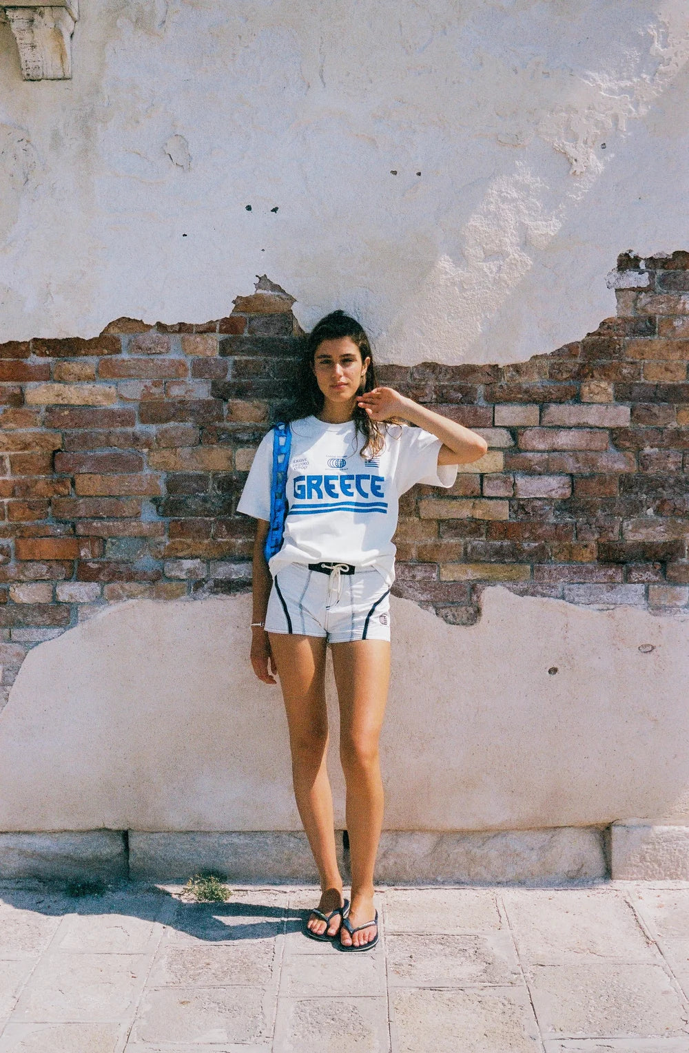 Made Some - Made Some Short Shorts - White/Navy -