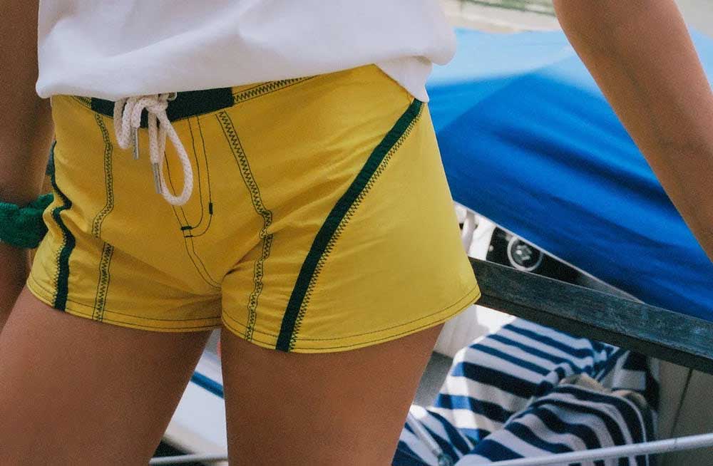 Made Some Short Shorts - Yellow/Green