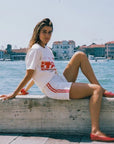 Made Some - Made Some Long Shorts - Logo White/Red -