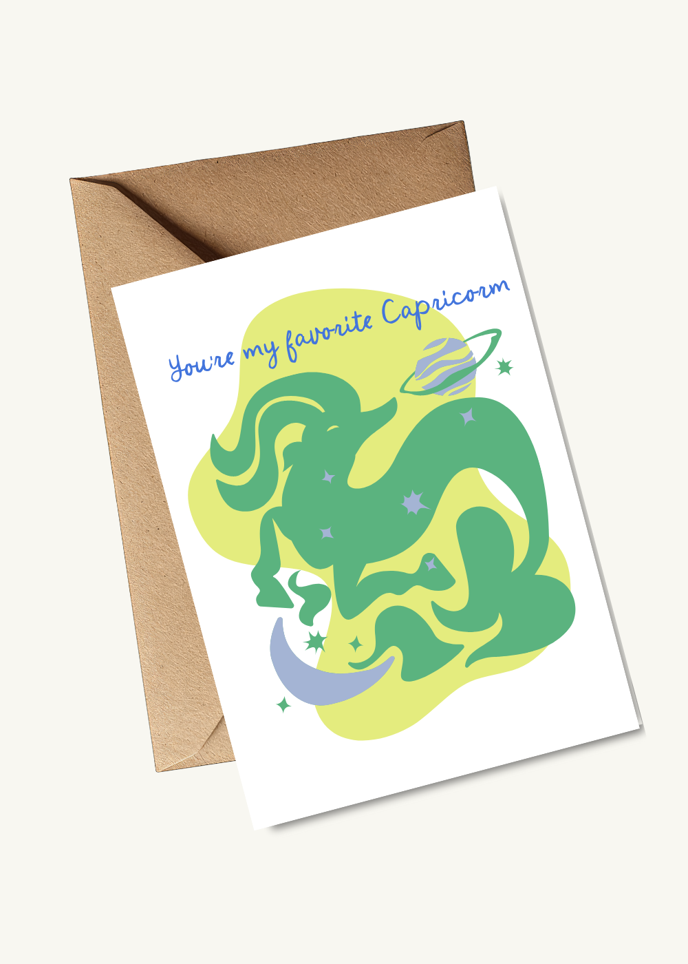 Nice Paper - Greeting Card - Capricorn -